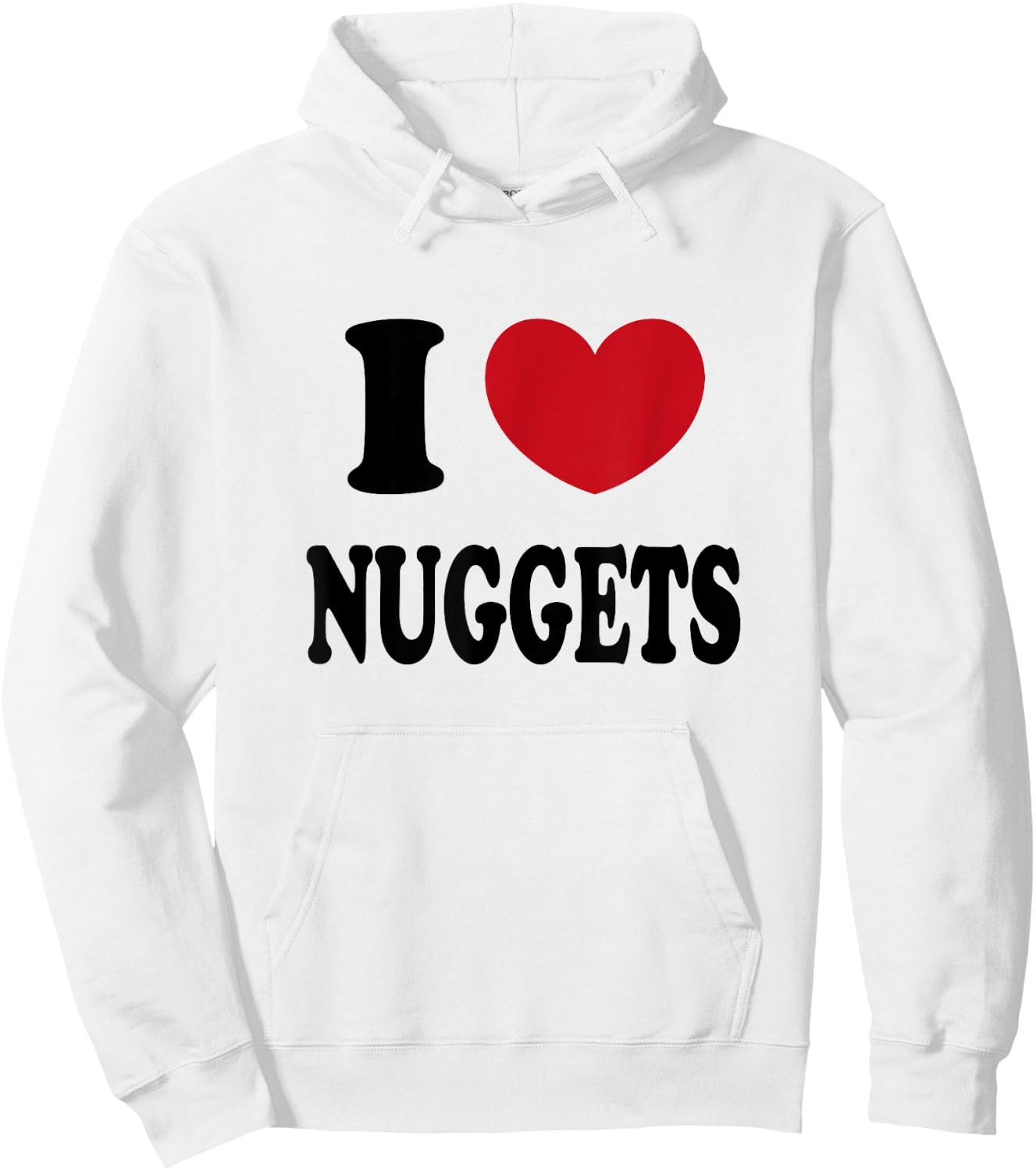 I Love Nuggets Hoodie - Hoodie | White