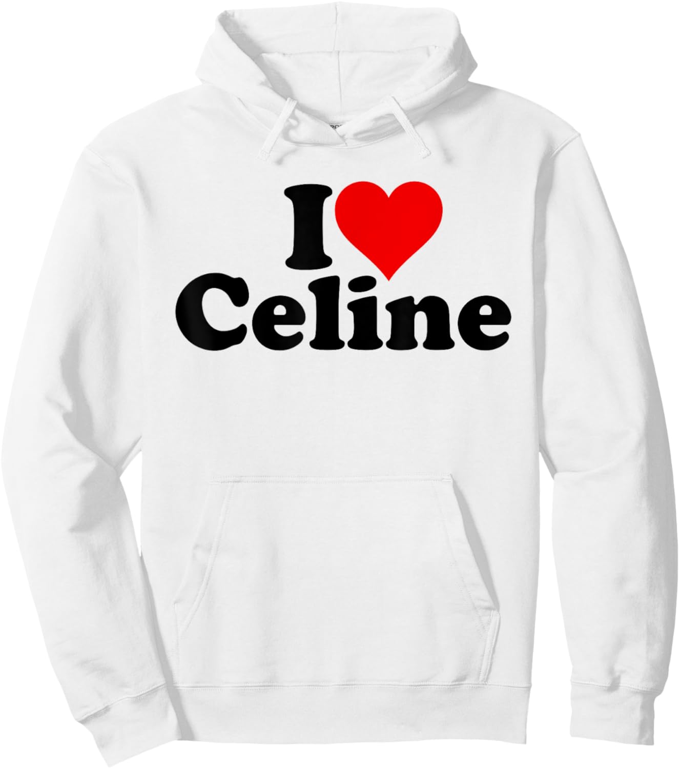 I Love Heart Celine Hoodie - Hoodie | White