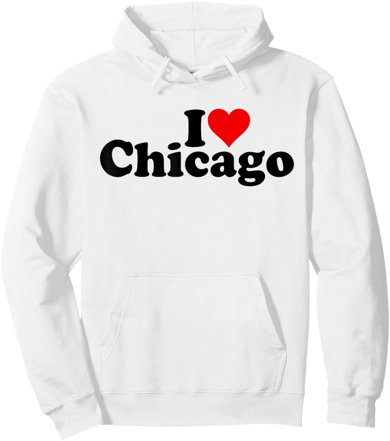 I Love Heart Chicago Illinois Hoodie - Hoodie | White