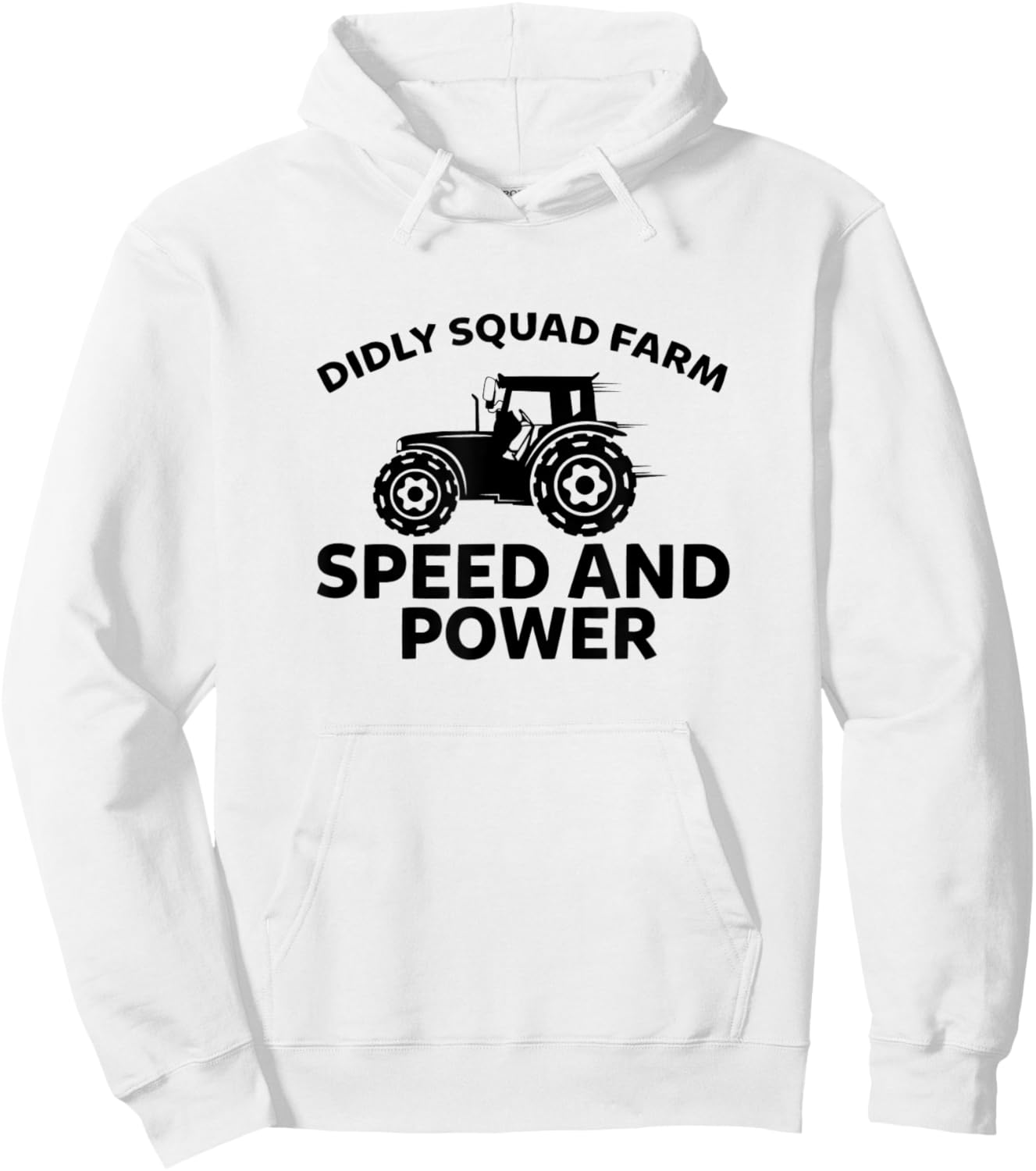 Speed And Power Farming Tractor Farmer Hoodie - Hoodie | White