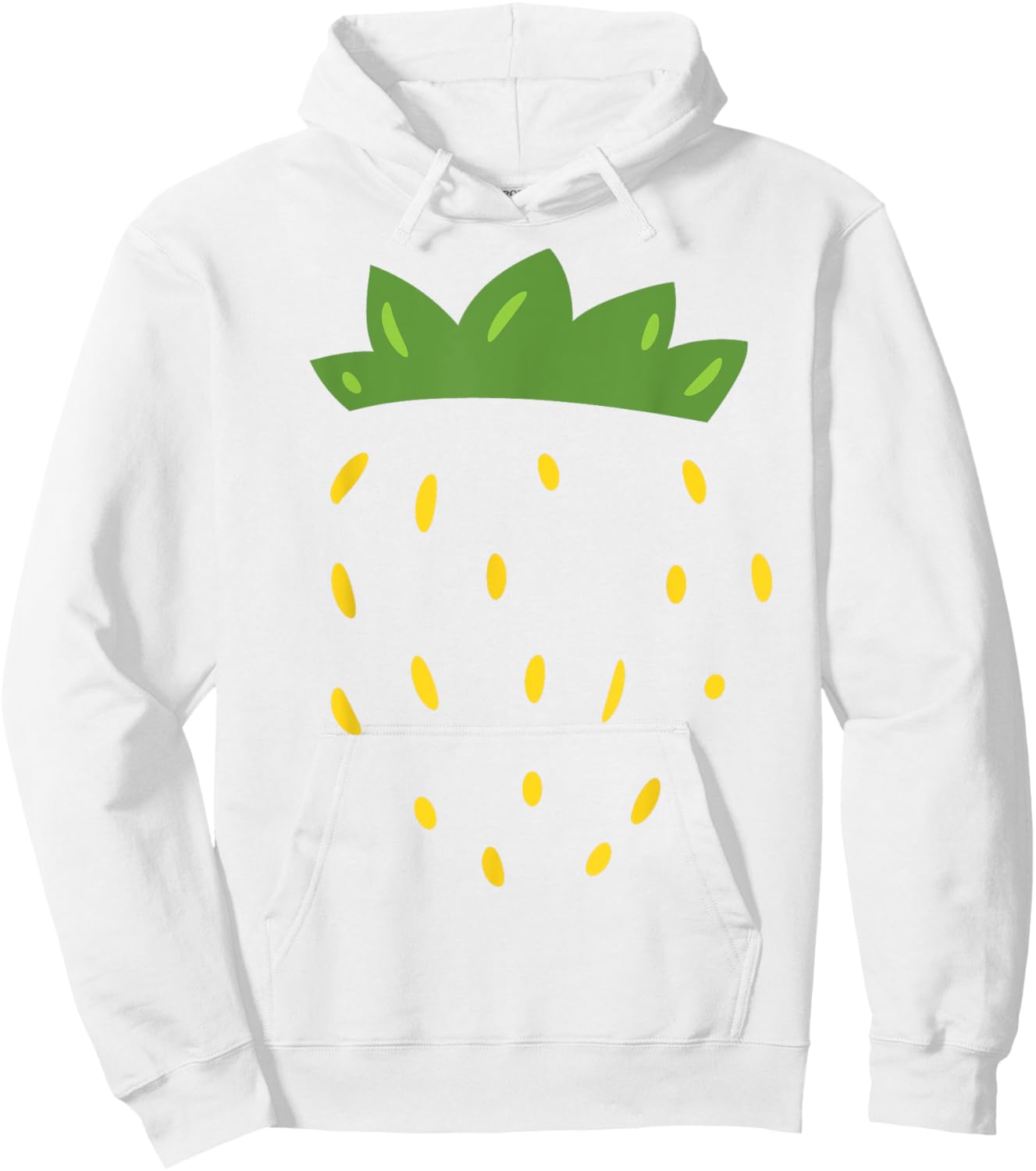 Lazy Strawberry Costume Strawberry Disguise Funny Strawberry Hoodie - Hoodie | White