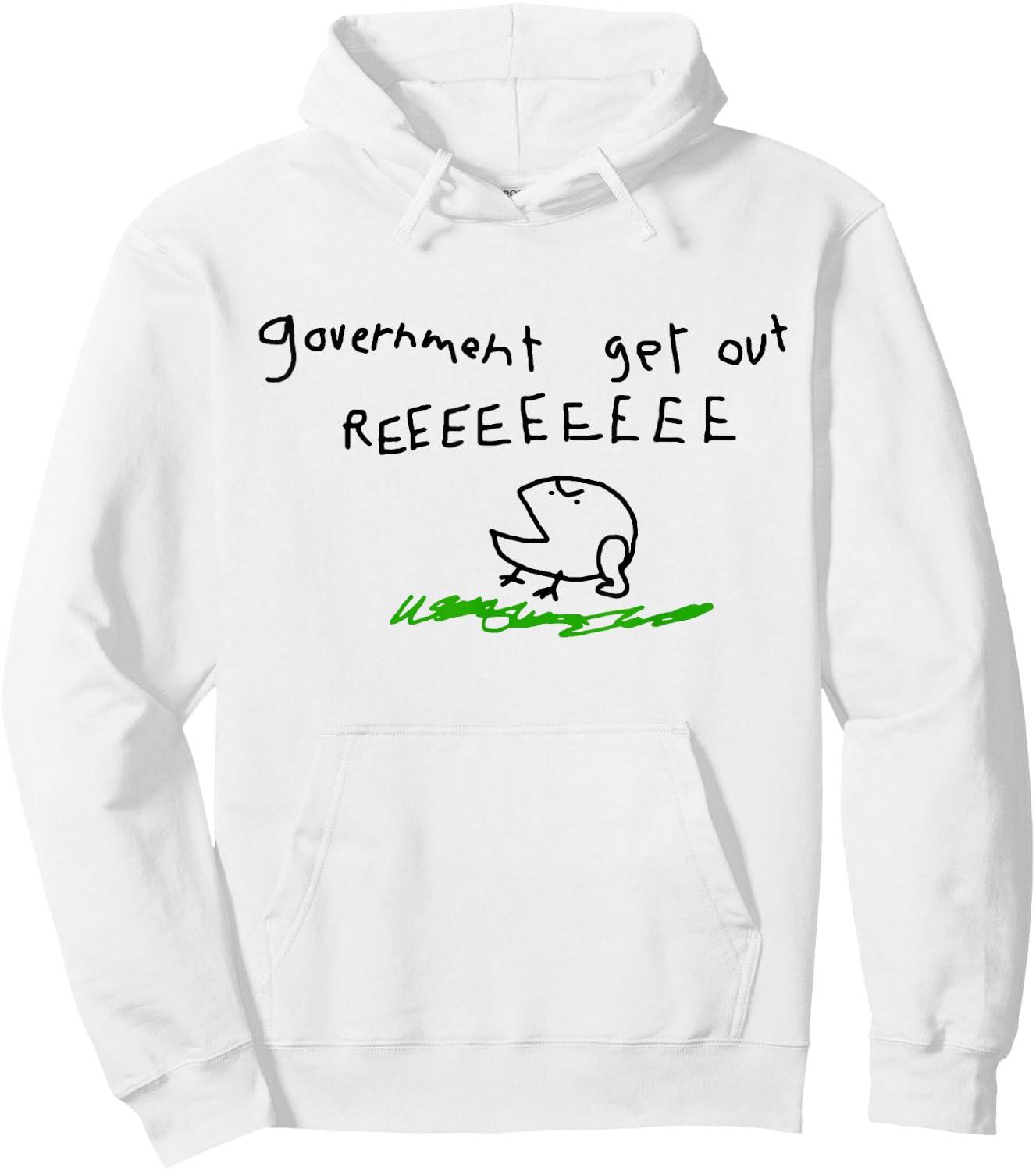 GADSDEN FROG - Don't Tread PLZ REEEEEE Flag USA Meme Shirt Hoodie - Hoodie | White