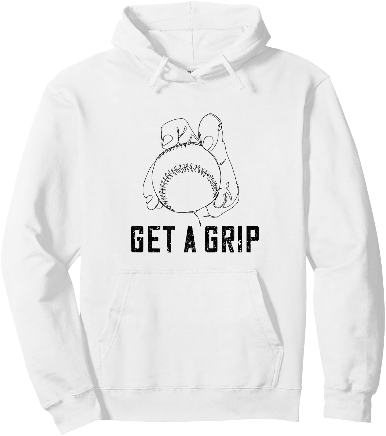 Funny Baseball Pitcher Knuckleball Pitching Hoodie - Hoodie | White