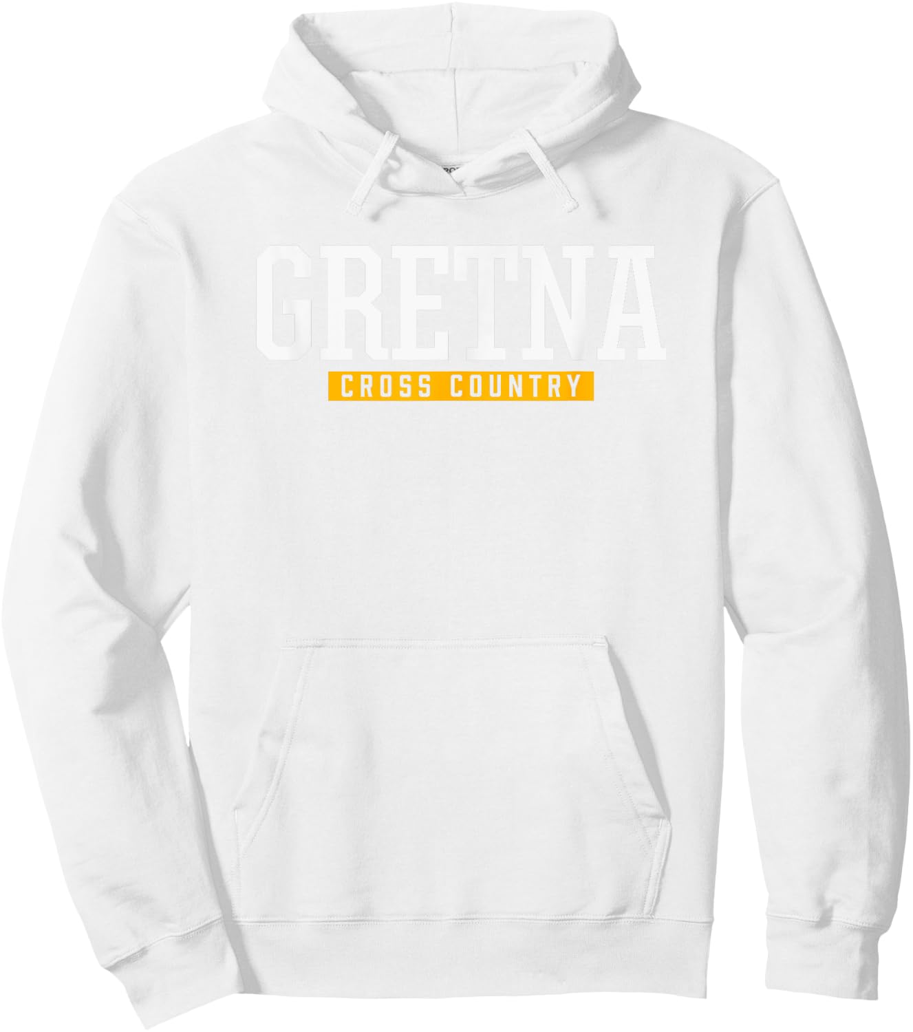 Gretna High School Cross Country Hoodie - Hoodie | White