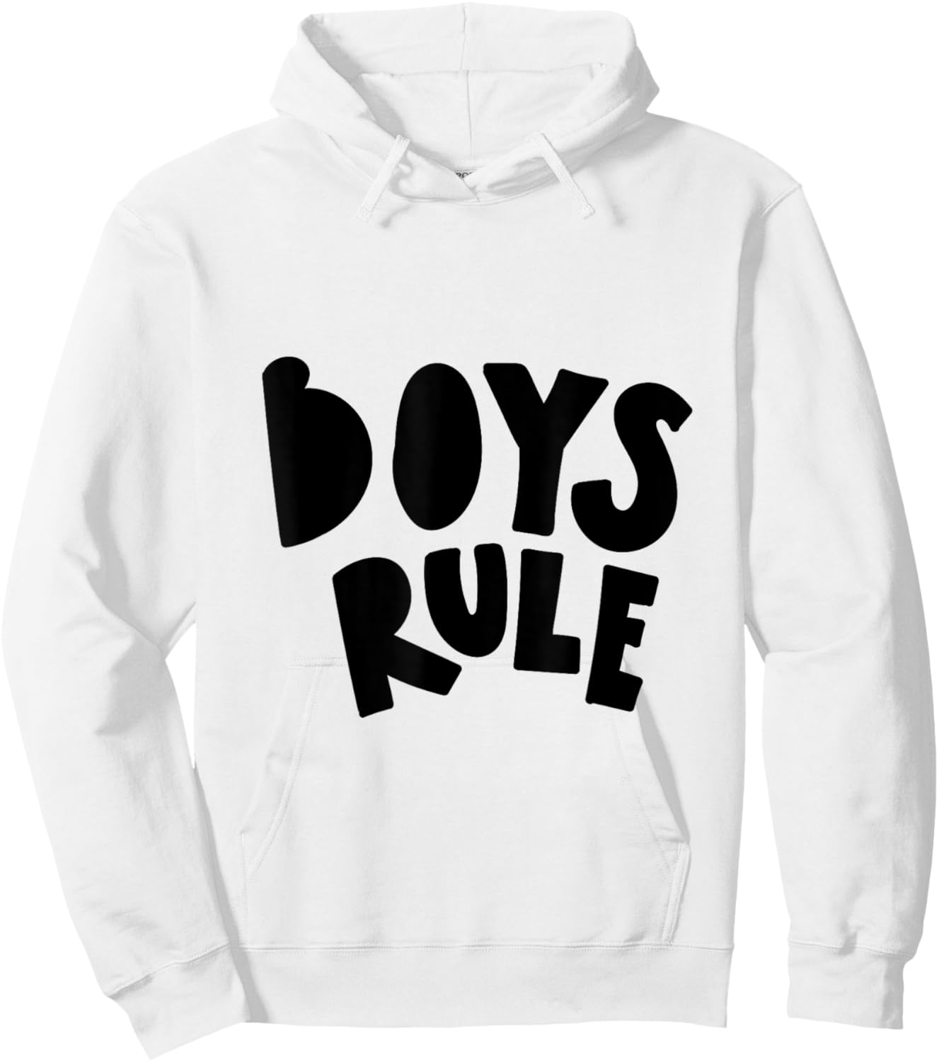 Boys Rule Hoodie - Hoodie | White