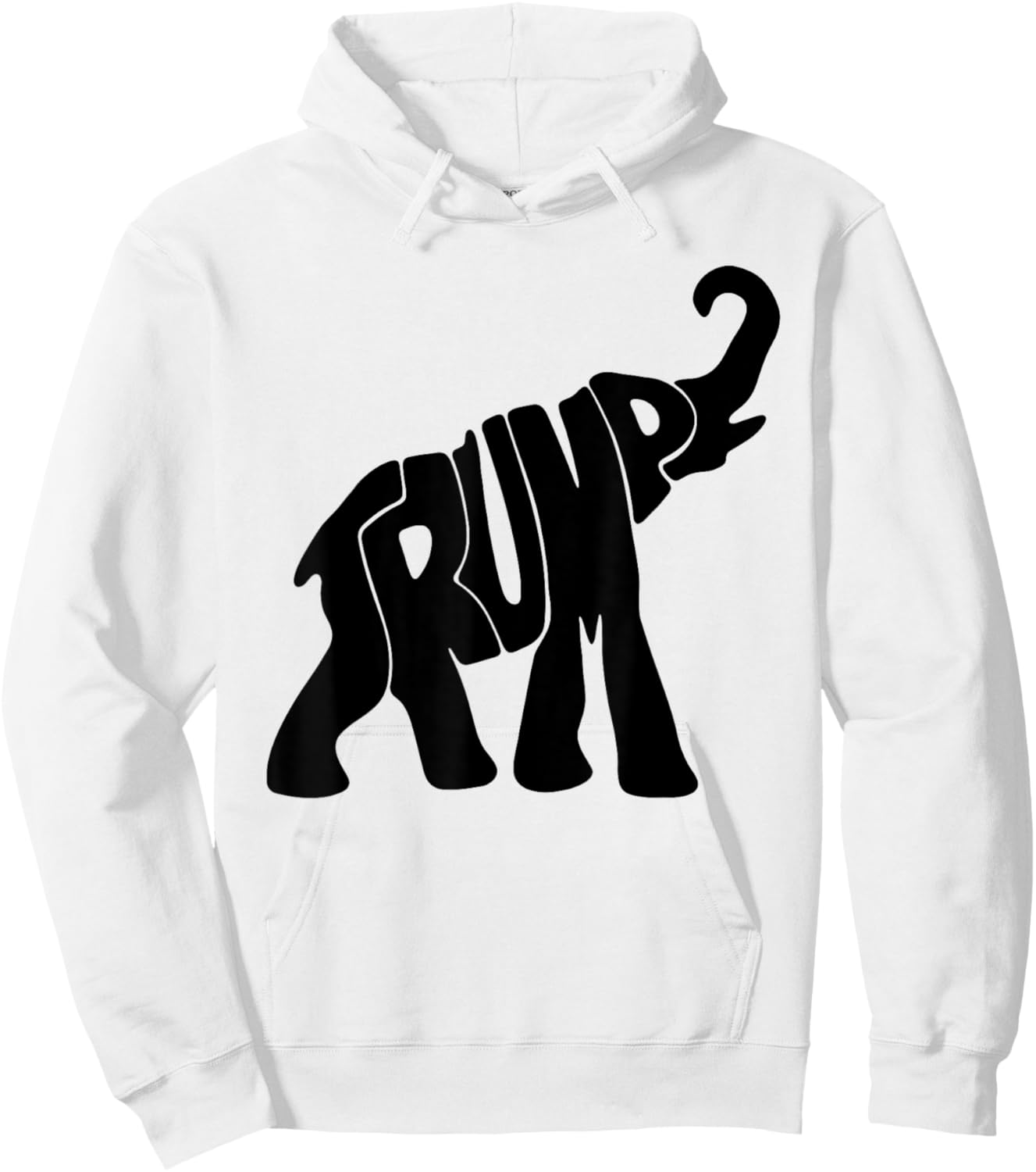 Elehphant Trump Hoodie - Hoodie | White