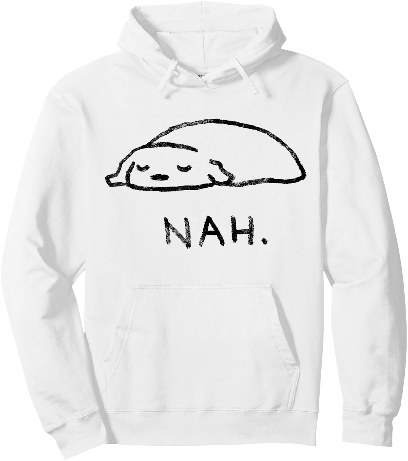 Threadless Fox Shiver Nah. Graphic Hoodie - Hoodie | White