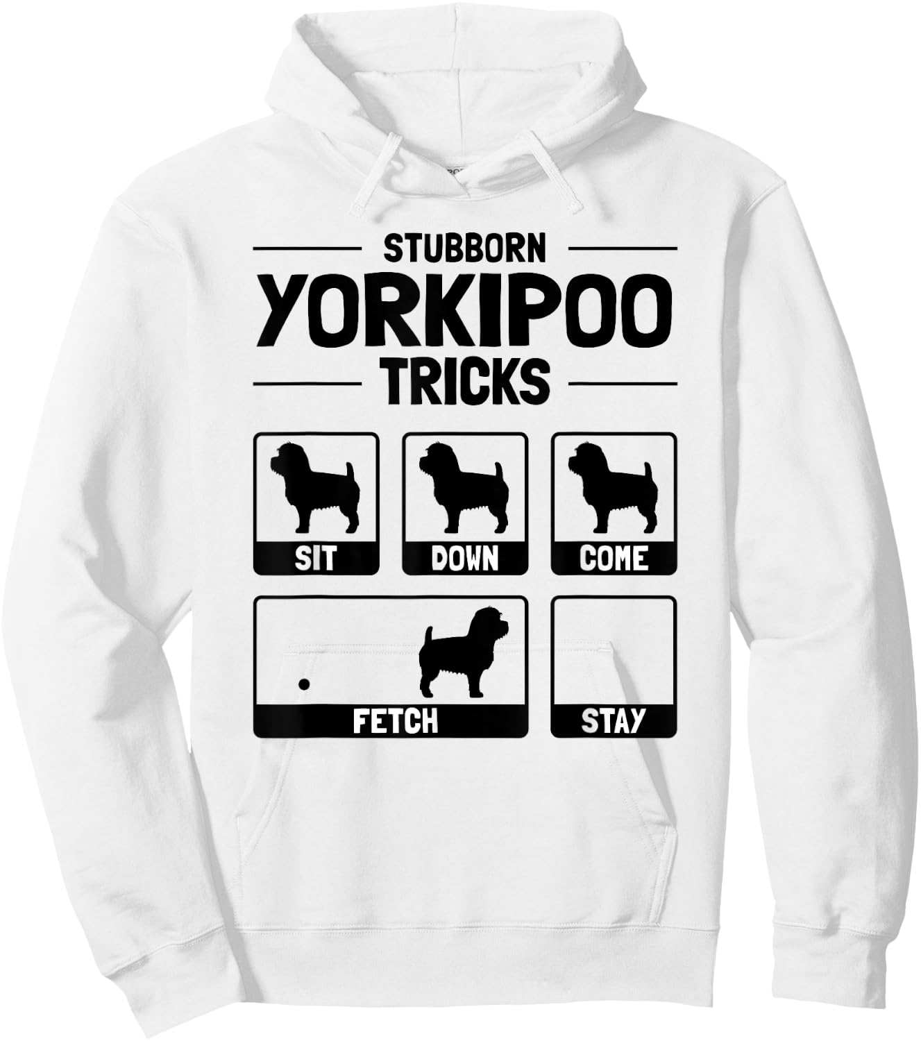 Hilarious Yorkipoo Dog Owner Meme Dog Training Men Women Kids Hoodie - Hoodie | White