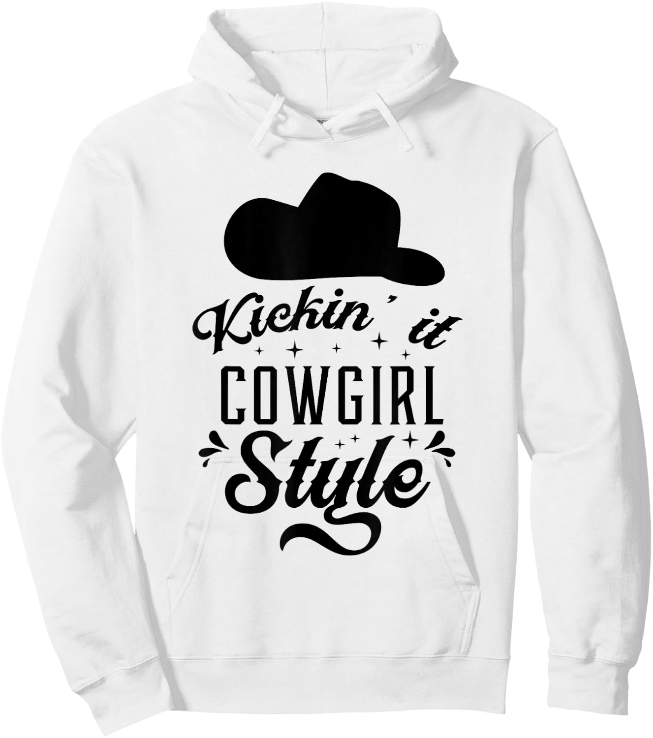 Princess Cowboy Hat Western Cowgirl Girls Line Dance Gift Hoodie - Hoodie | White