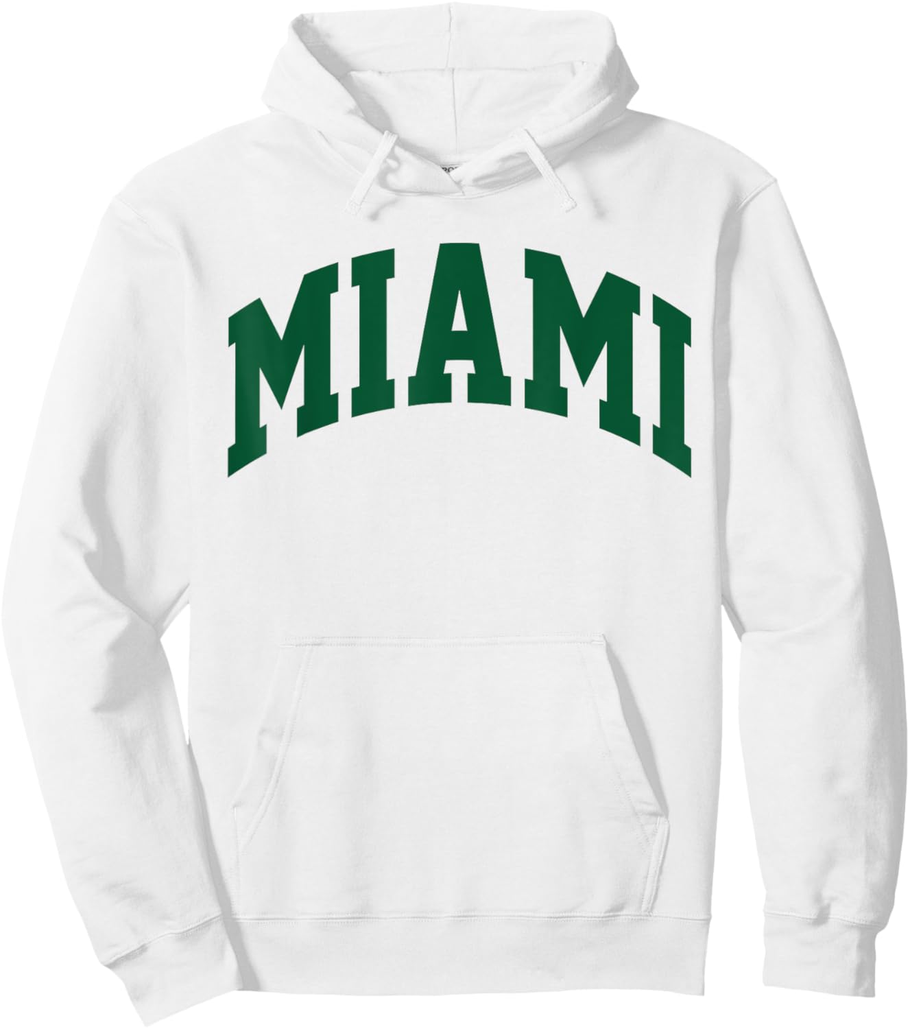 Retro Miami Men Miami Women Vintage Green Orange FL Souvenir Hoodie - Hoodie | White