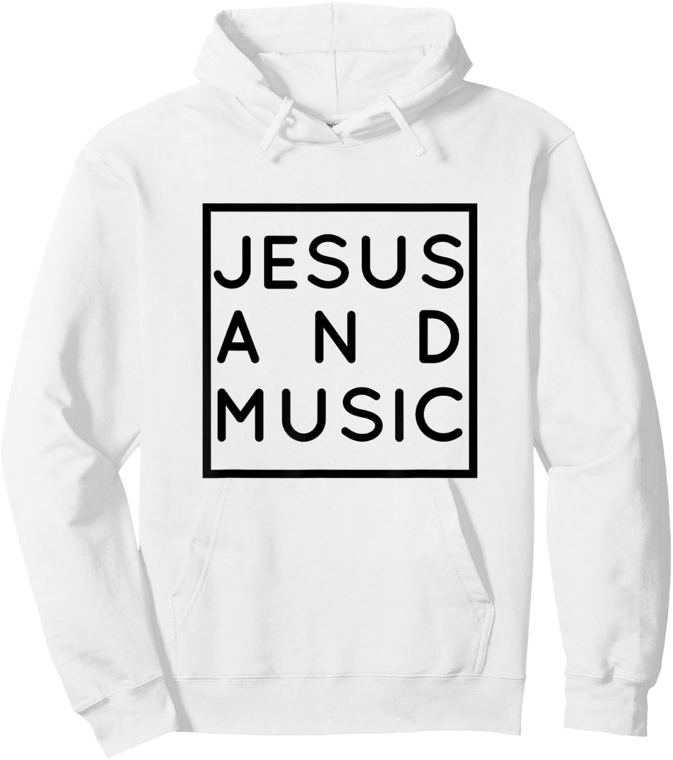 Jesus and Music, Christian Musician & Singer, Choir Gift Hoodie - Hoodie | White