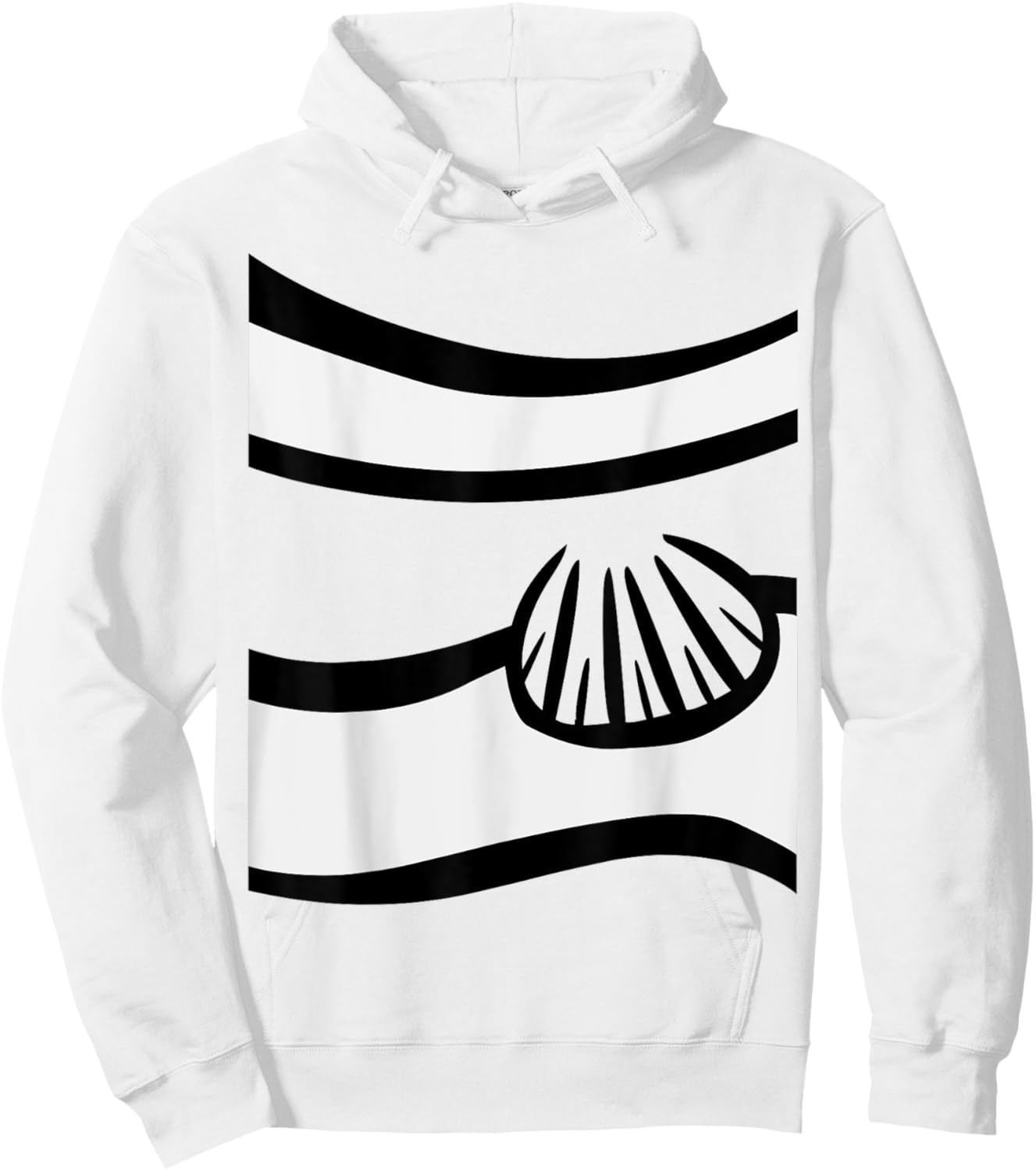 Clown Fish Easy DIY Costume Clownfish Lazy DIY Halloween Hoodie - Hoodie | White