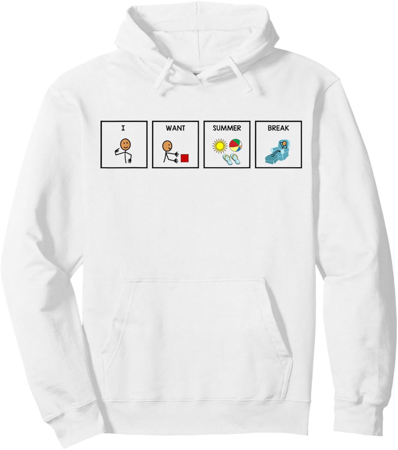 Retro I Want Summer Break Last Day Of School Vacation Women Hoodie - Hoodie | White
