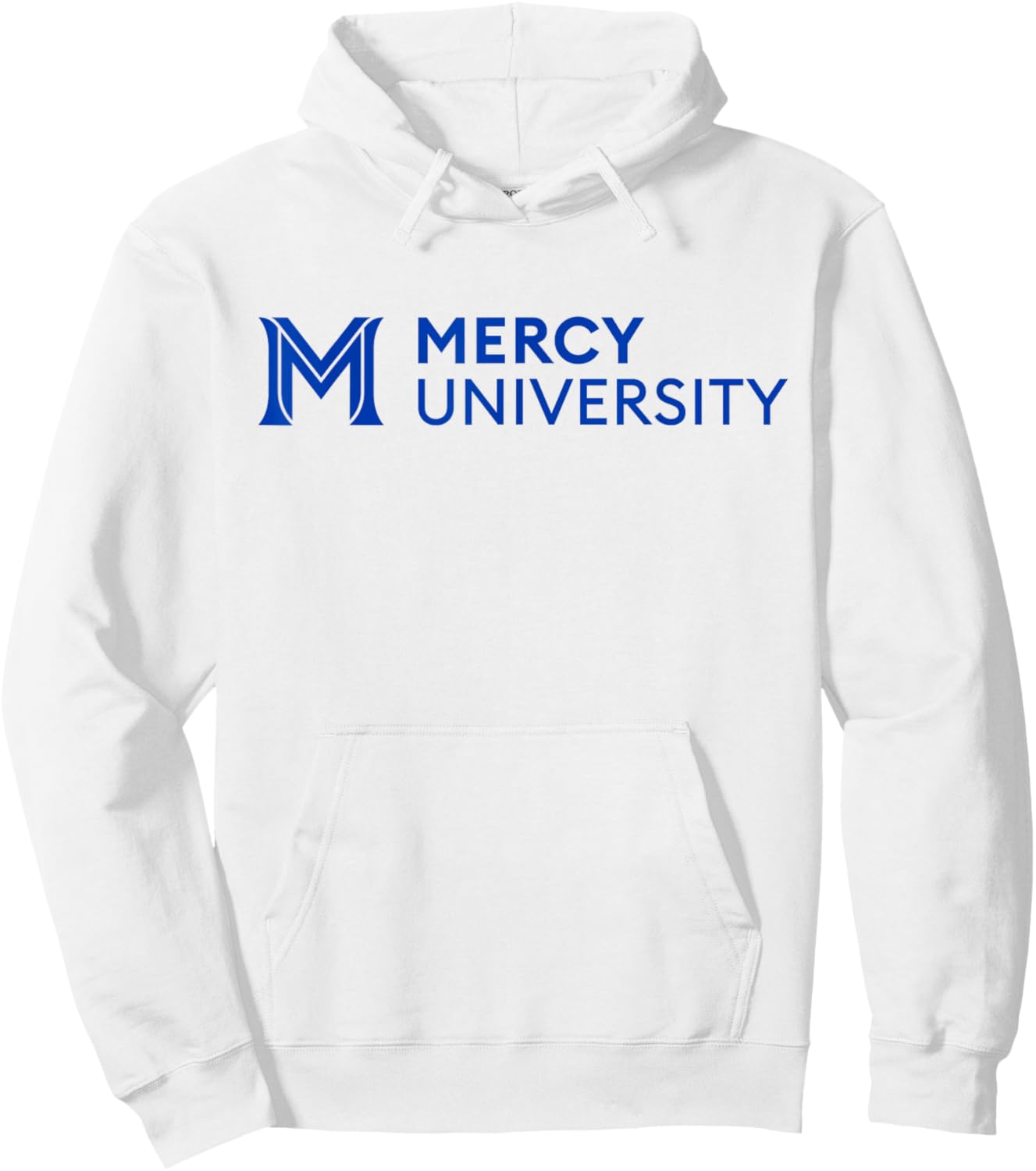 Mercy University Mavericks M Logo Hoodie - Hoodie | White