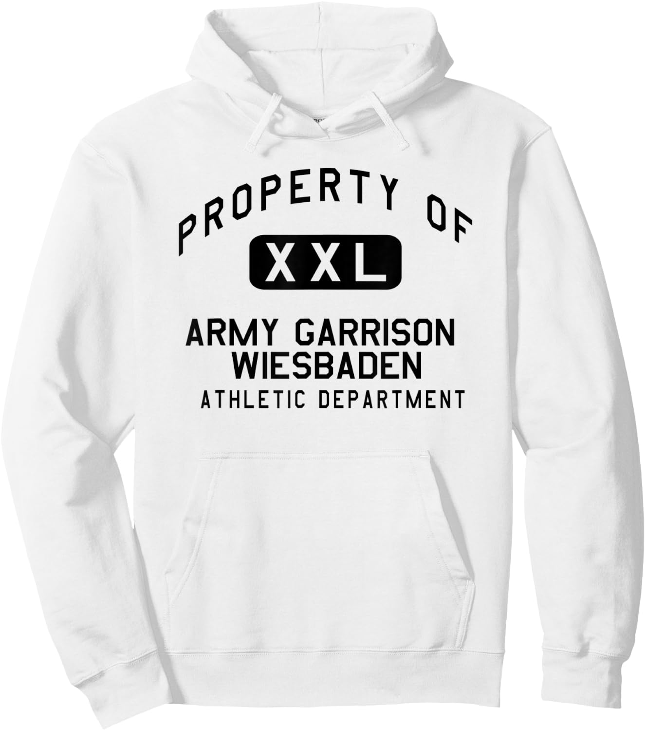 Property of Garrison Wiesbaden Athletic Department Hoodie - Hoodie | White