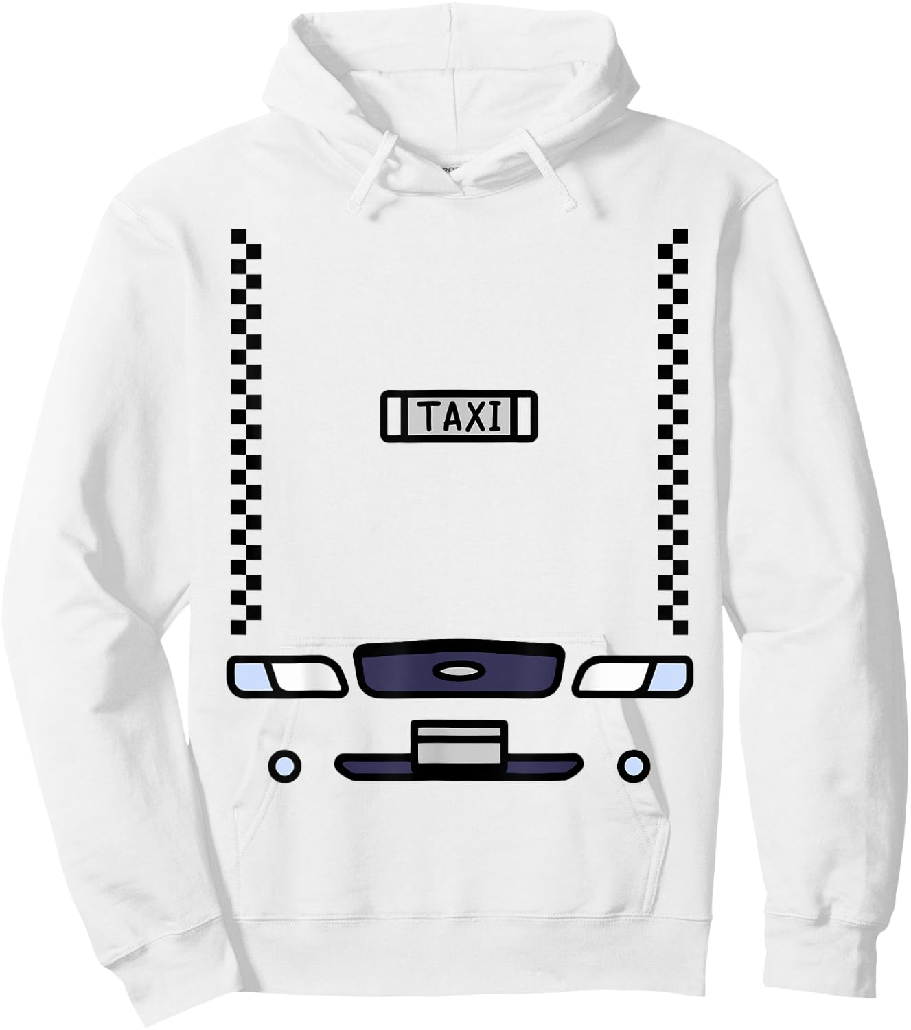 Halloween Budget Costume Yellow Taxi Funny Hoodie - Hoodie | White