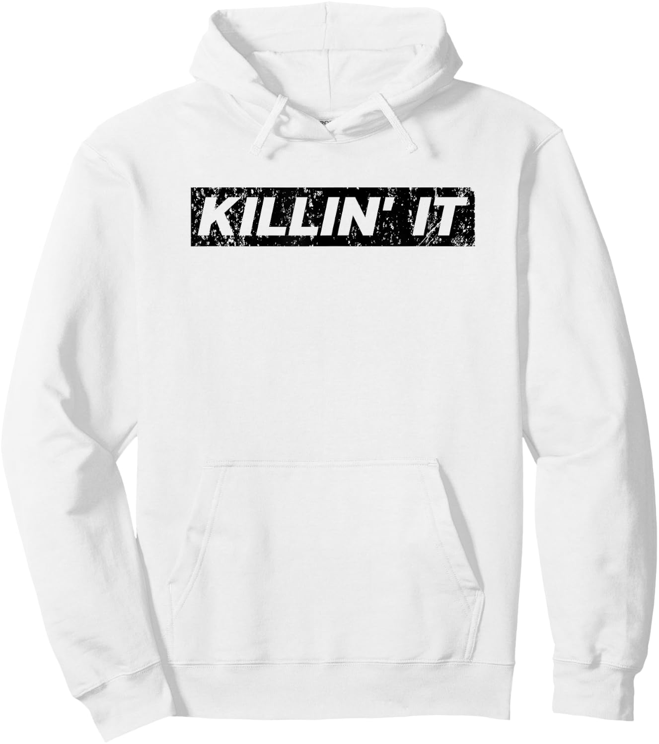 Killin It Killing it Motivational Inspirational Gym Hoodie - Hoodie | White