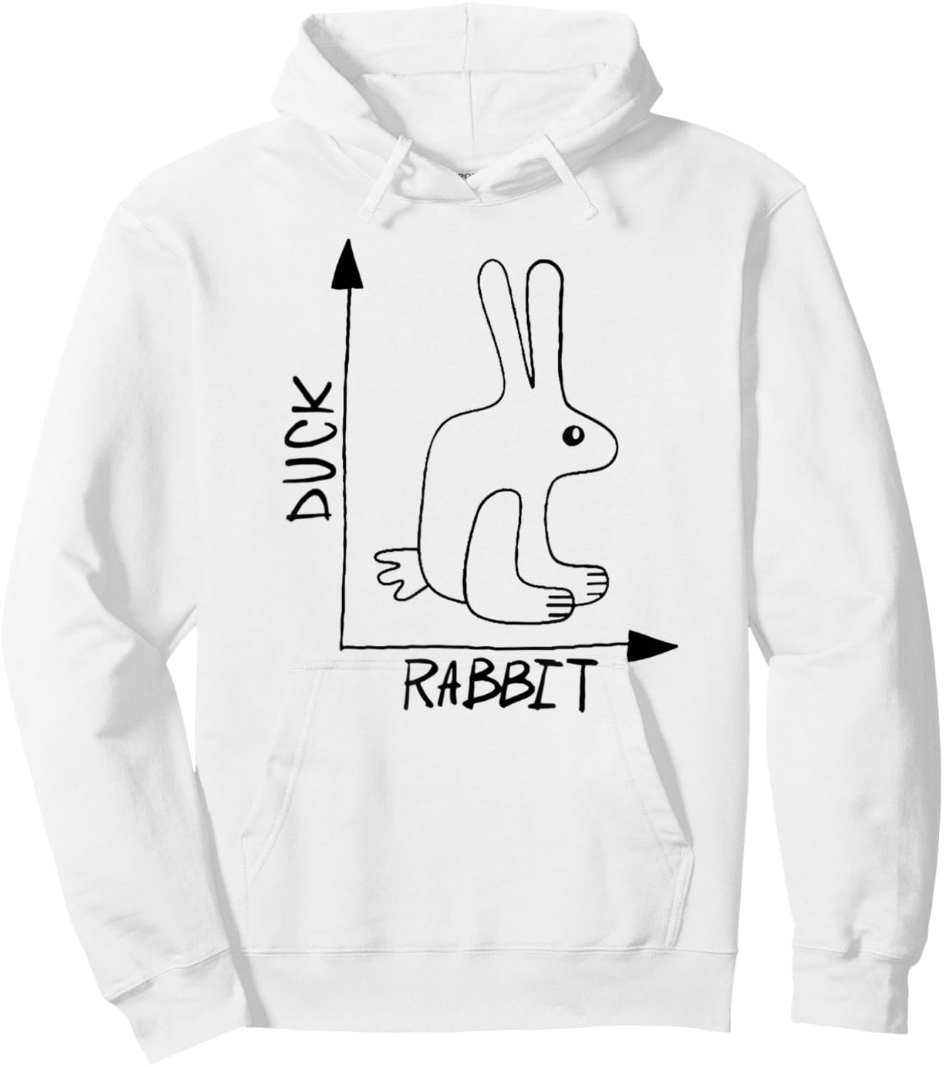 Funny Science Nerd Physics Math Geek Teacher Rabbit Duck Hoodie - Hoodie | White