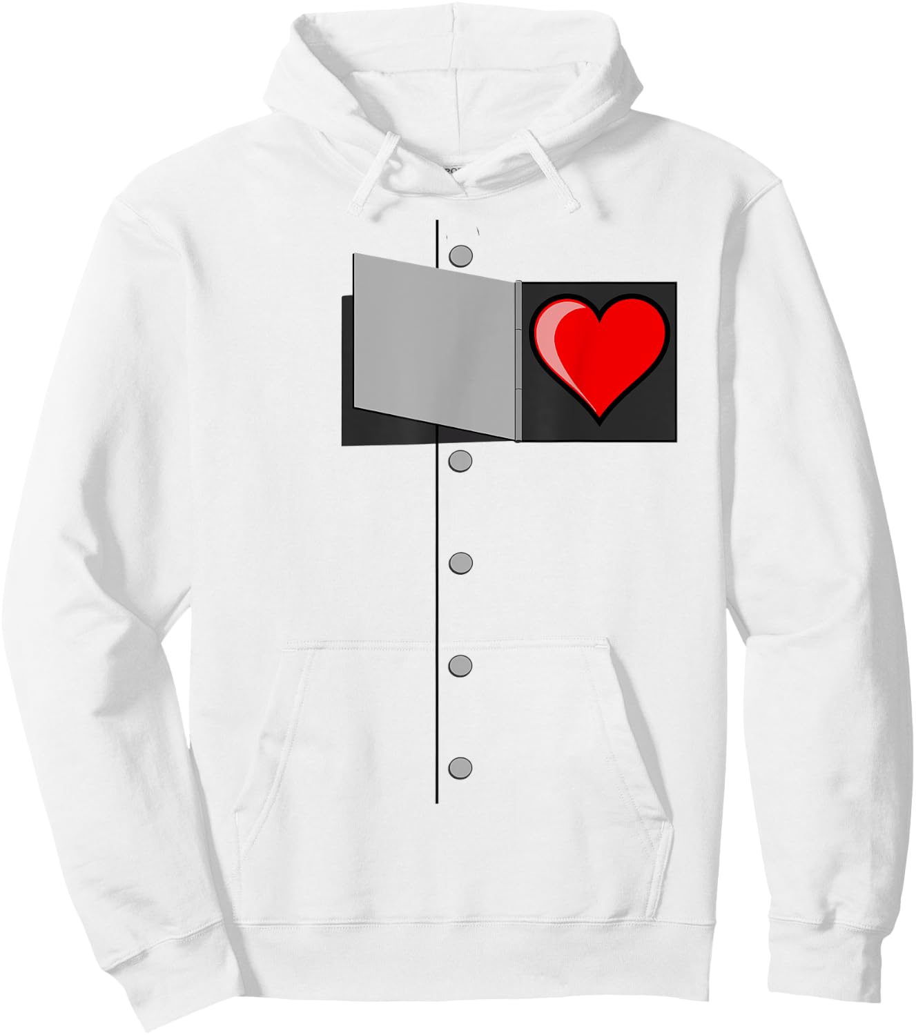OZ Tinman Shirt-OZ Halloween Tin Man Heart Costume Hoodie - Hoodie | White