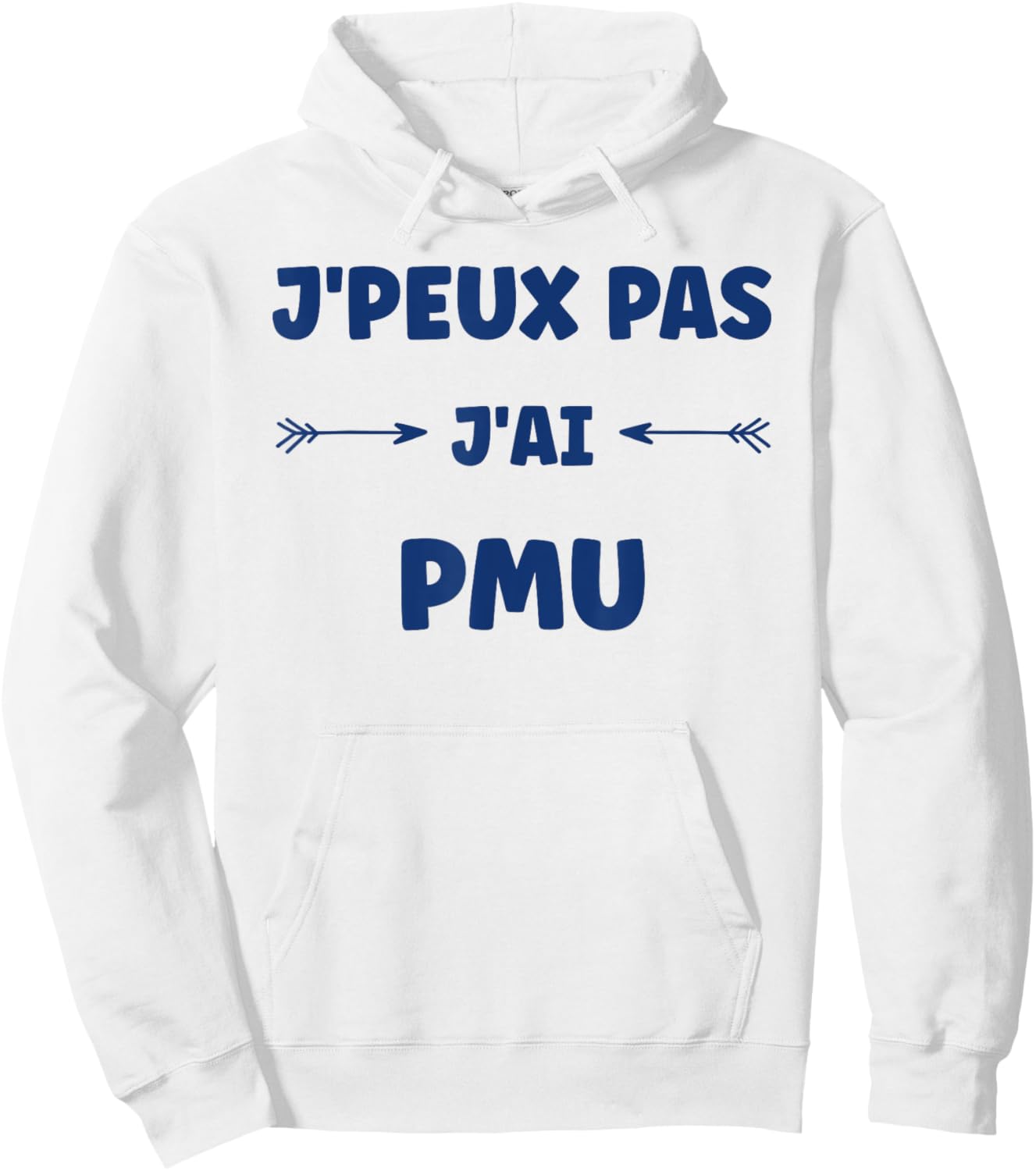 Quote games humour J'peux pas J'ai PMU , white, S Hoodie - Hoodie | White