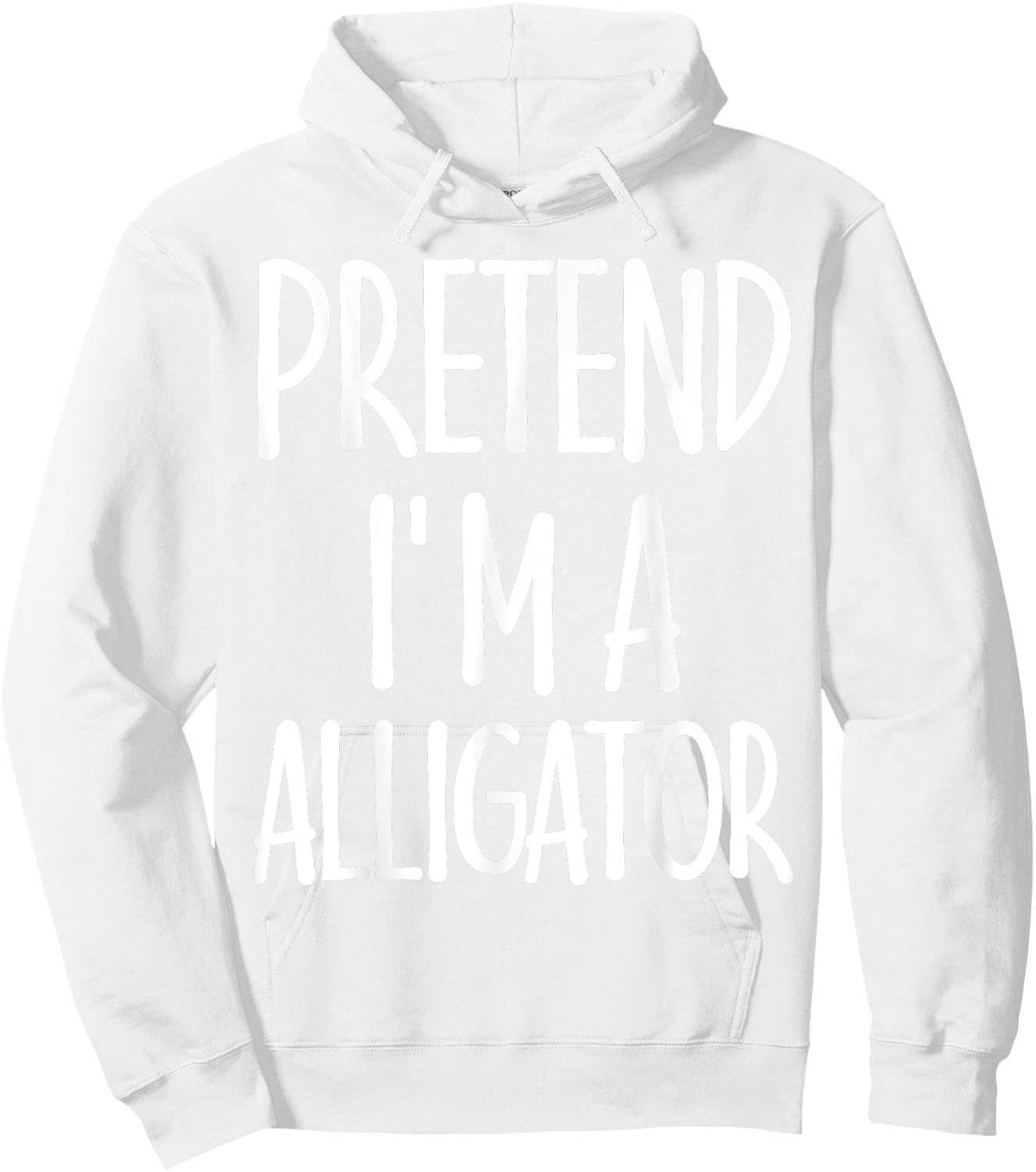 Easy Pretend I'm Alligator Costume Gift Halloween Crocodile Hoodie - Hoodie | White