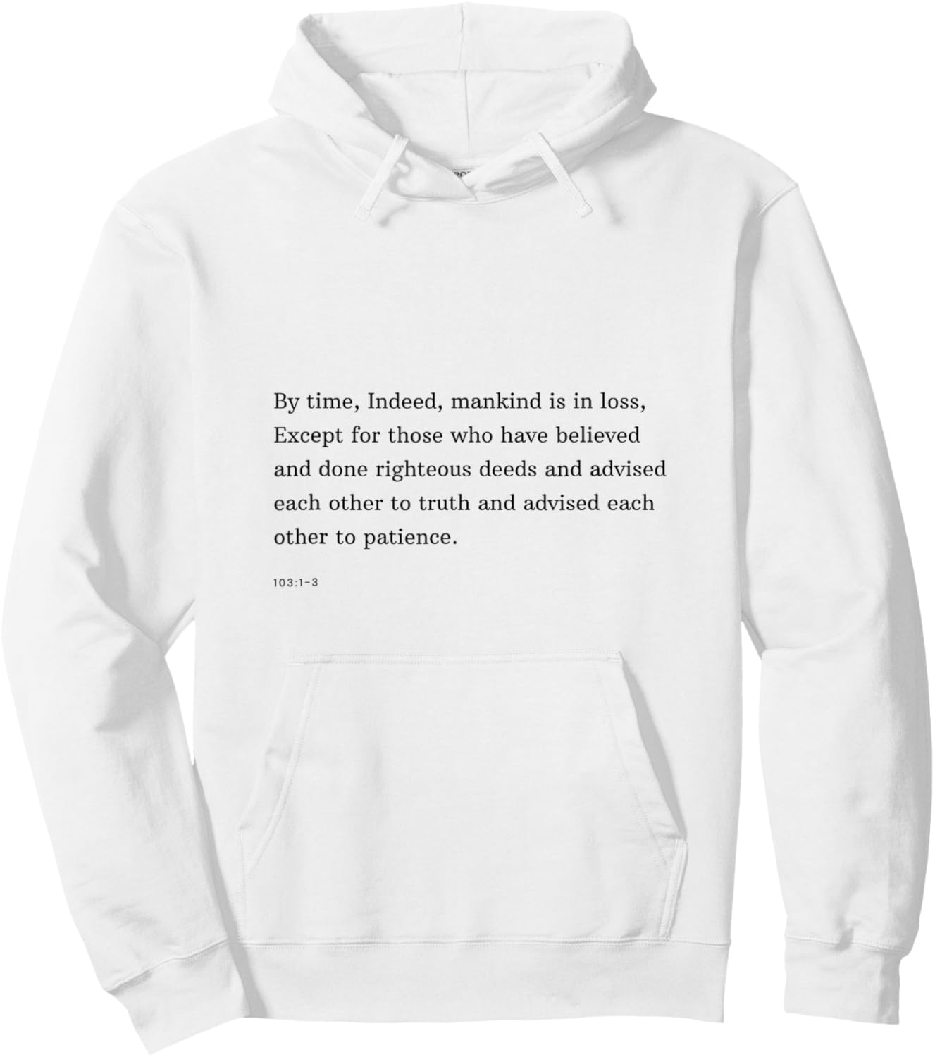 Islamic Quote Quran Verse Islam Muslim Hoodie - Hoodie | White
