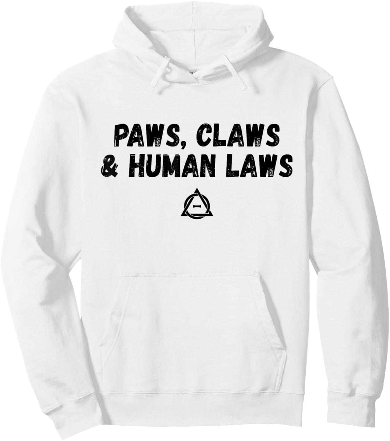 Paws Claws And Human Laws Alter Kin Therian Otherkin Hoodie - Hoodie | White