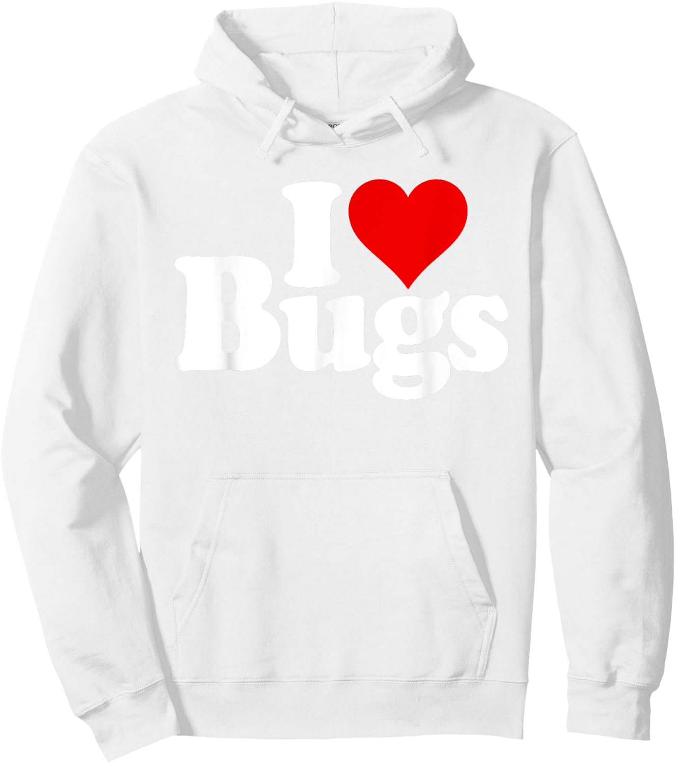 I Love Heart Bugs Insects Entomology Hoodie - Hoodie | White