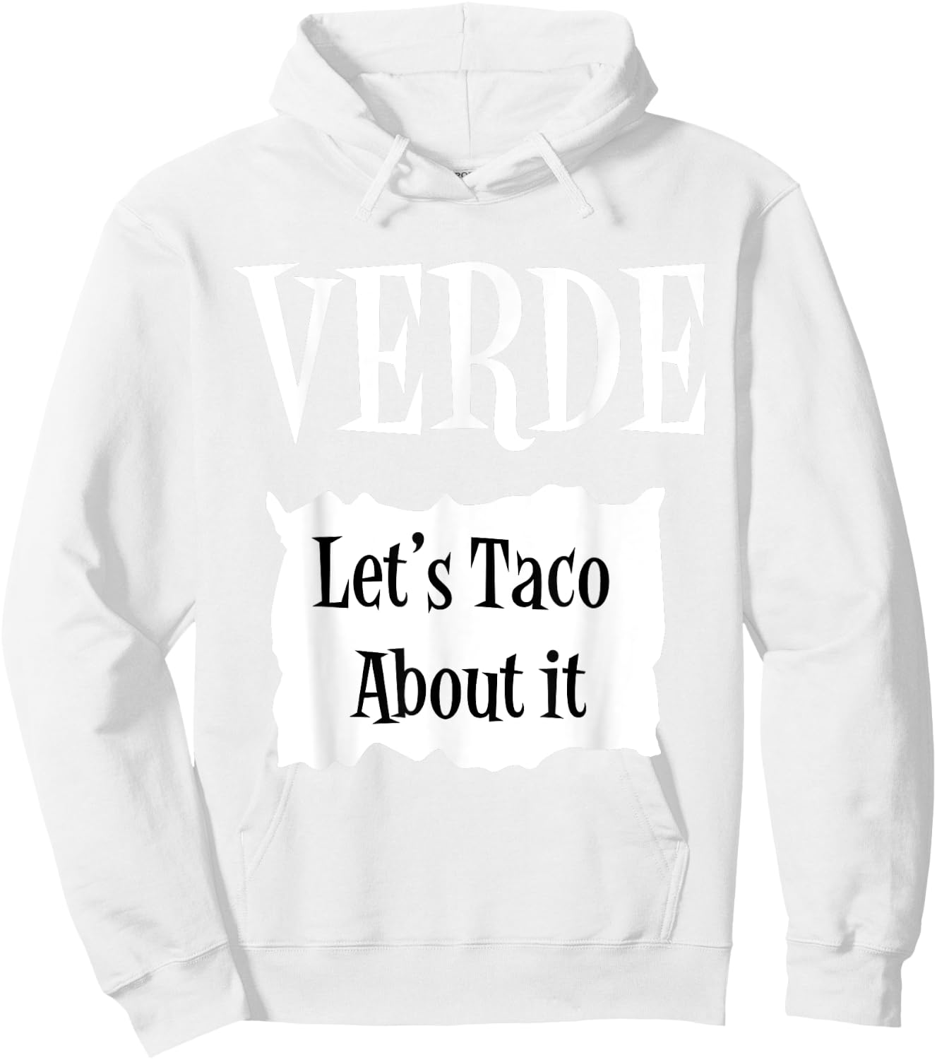 VERDE - Hot Packet Halloween Taco Costume Hoodie - Hoodie | White
