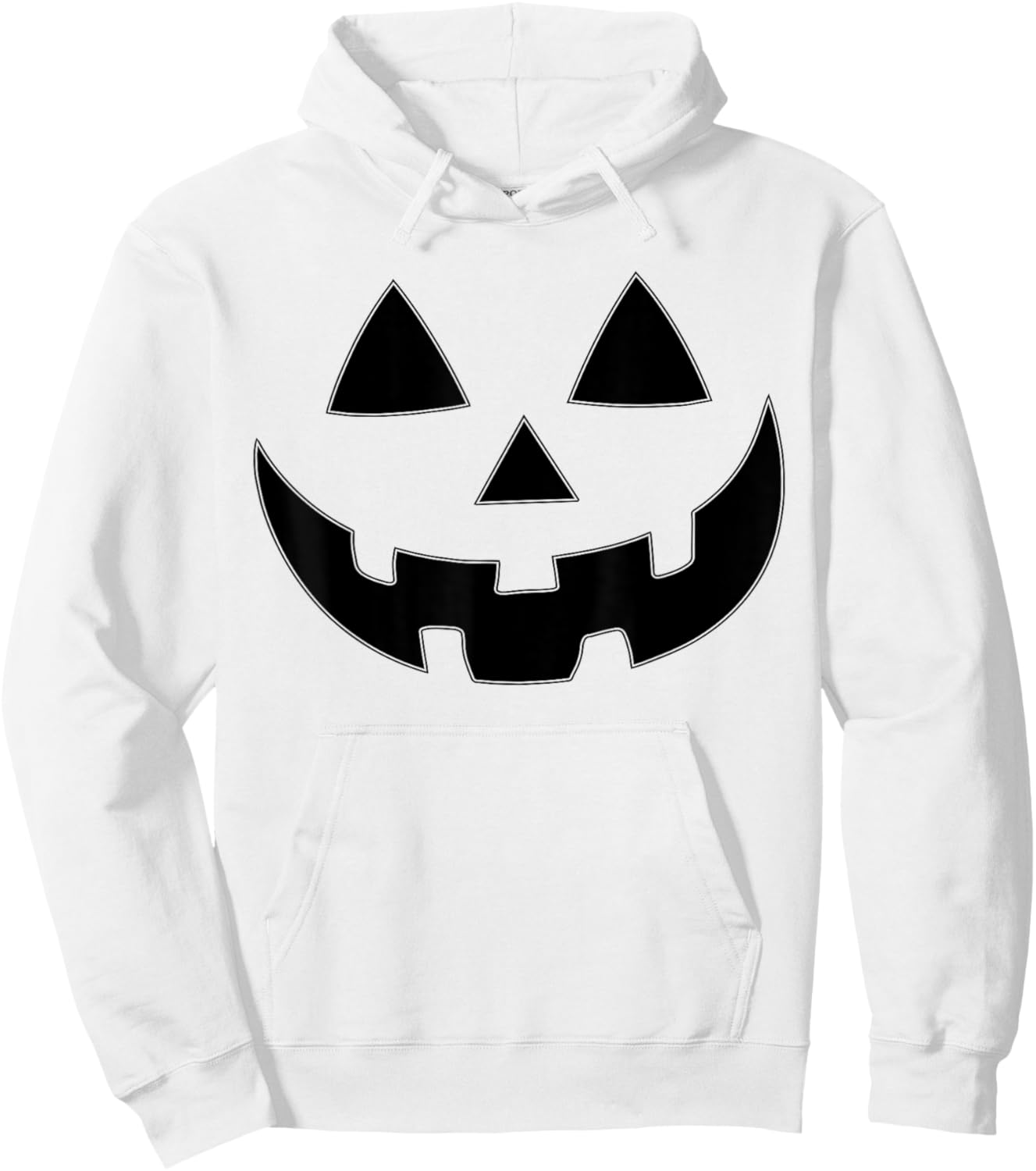 Jack O Lantern Face Pumpkin Hallowen Funny Hoodie - Hoodie | White