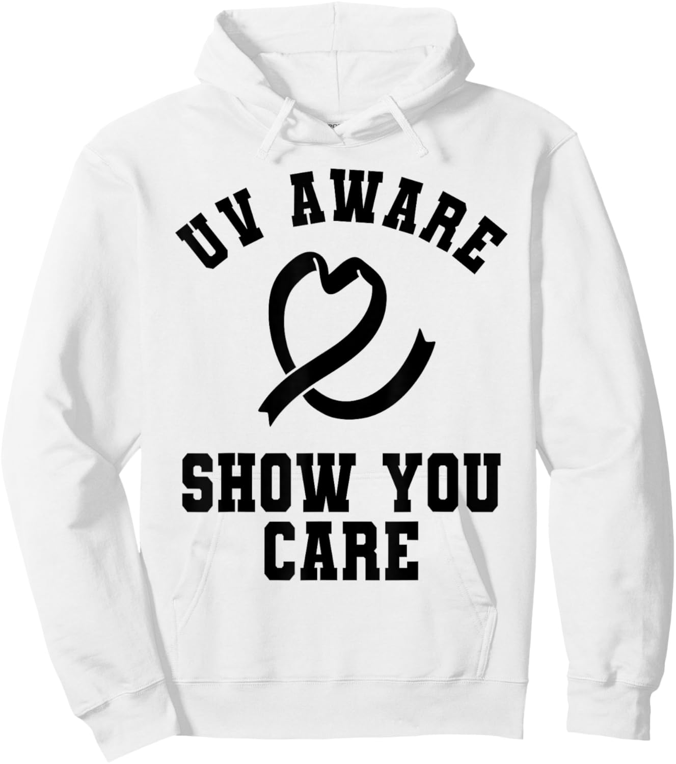 UV Aware Show You Care - UV Safety Month Apparel Hoodie - Hoodie | White