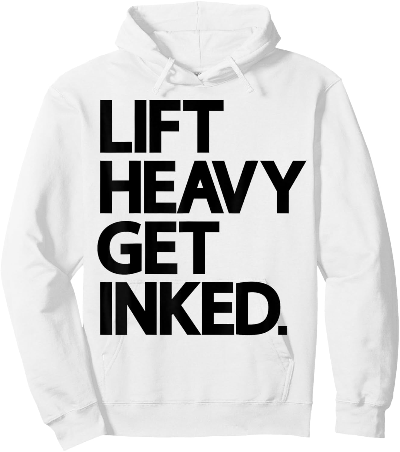Lift Heavy Get Inked Tattoo Lover Workout Fitness Gym Hoodie - Hoodie | White