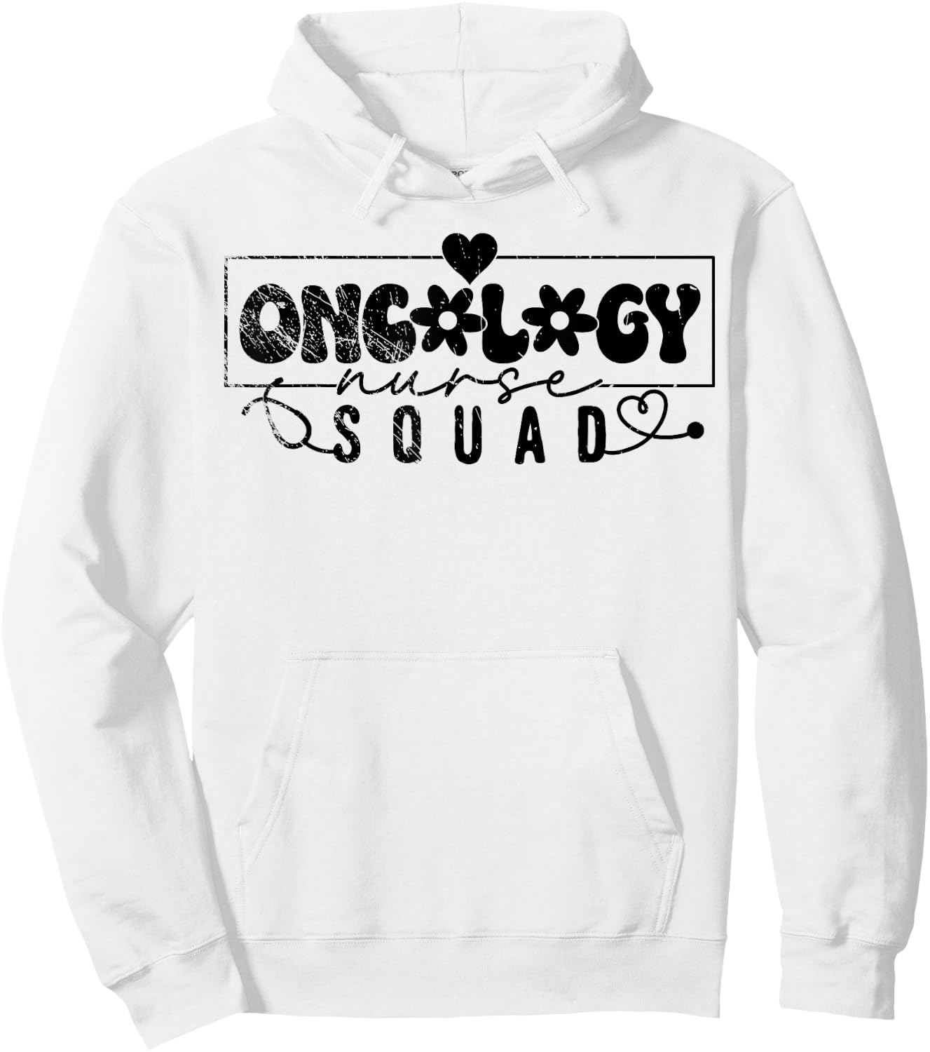Oncology Nurse Squad, Nursing, Nurse Lover Hoodie - Hoodie | White