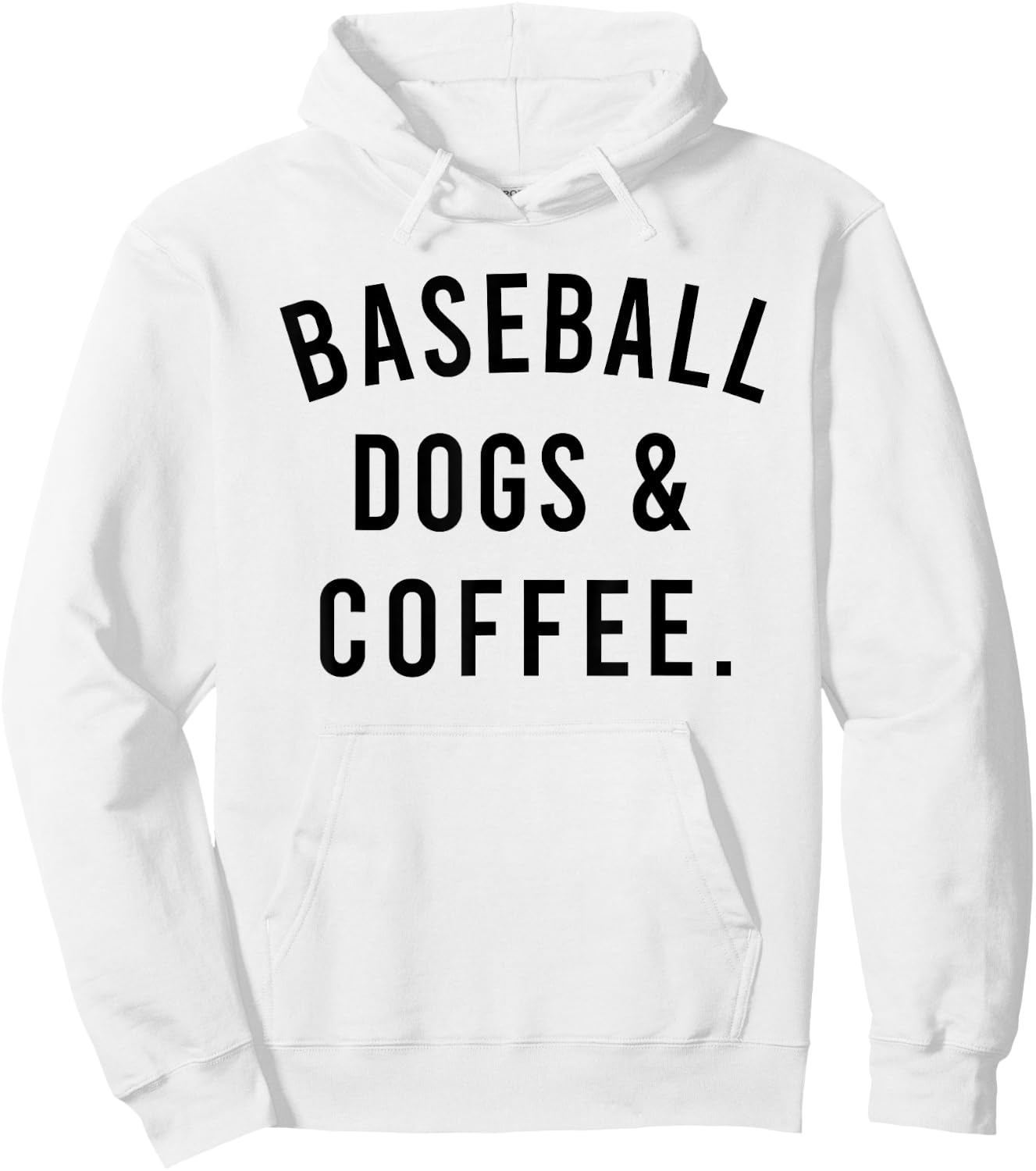 Baseball Dogs And Coffee Funny Baseball Shirts Men Hoodie - Hoodie | White