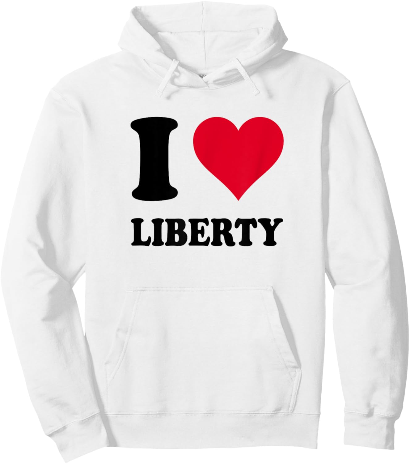 I Love Liberty Hoodie - Hoodie | White