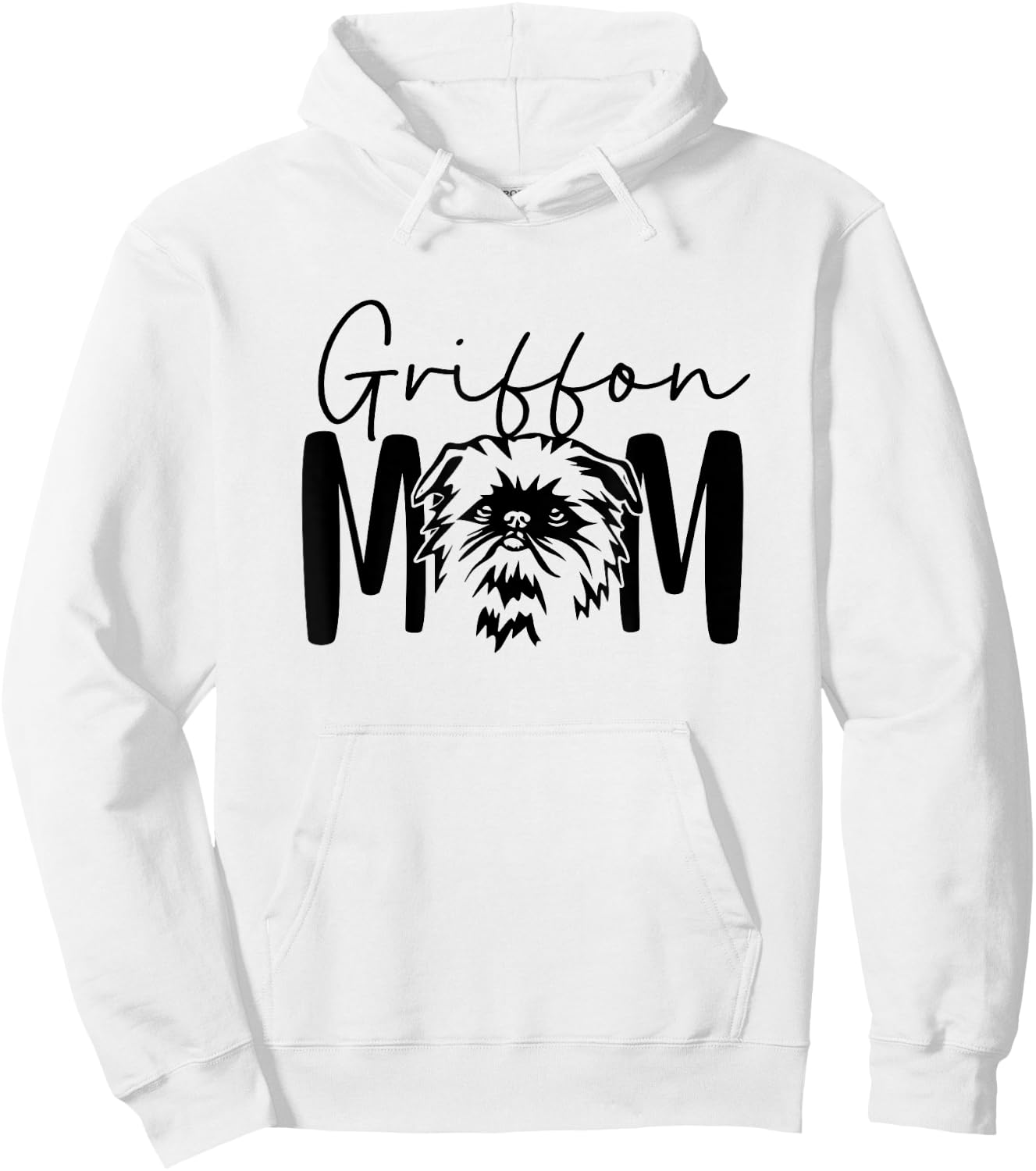 Griffon Mom Gift Brussels Griffon Lover Crazy Dog Lady Hoodie - Hoodie | White