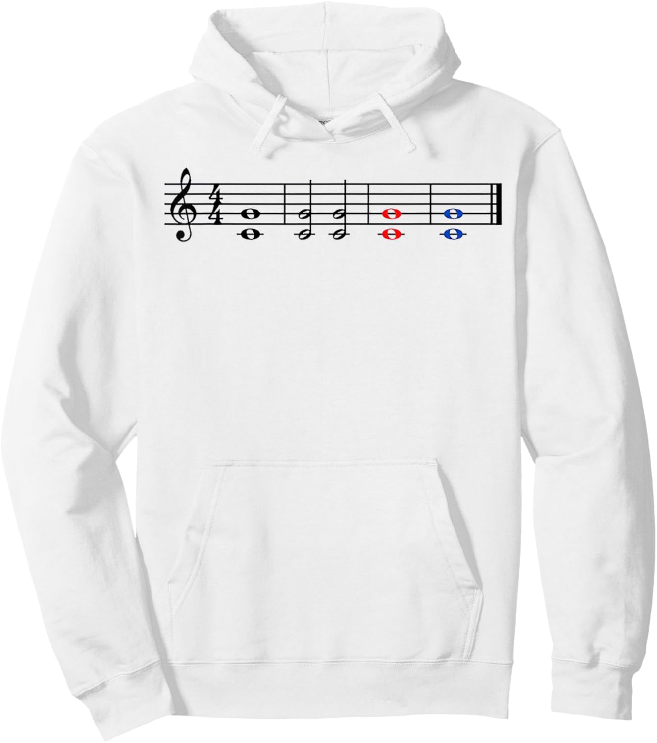 One Fifth Two Fifth Red Fifth Blue Fifth Music Teacher Men Women Hoodie - Hoodie | White