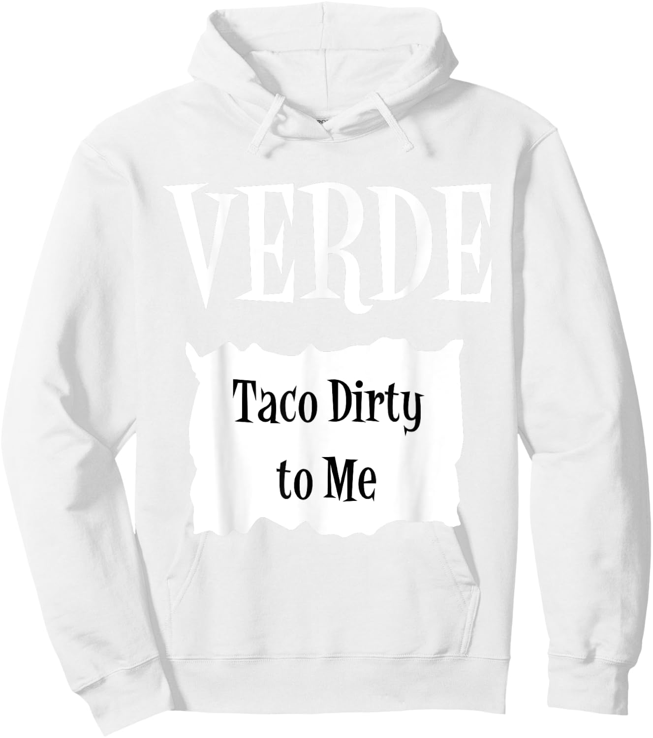 VERDE - Hot Packet Halloween Taco Costume Hoodie - Hoodie | White
