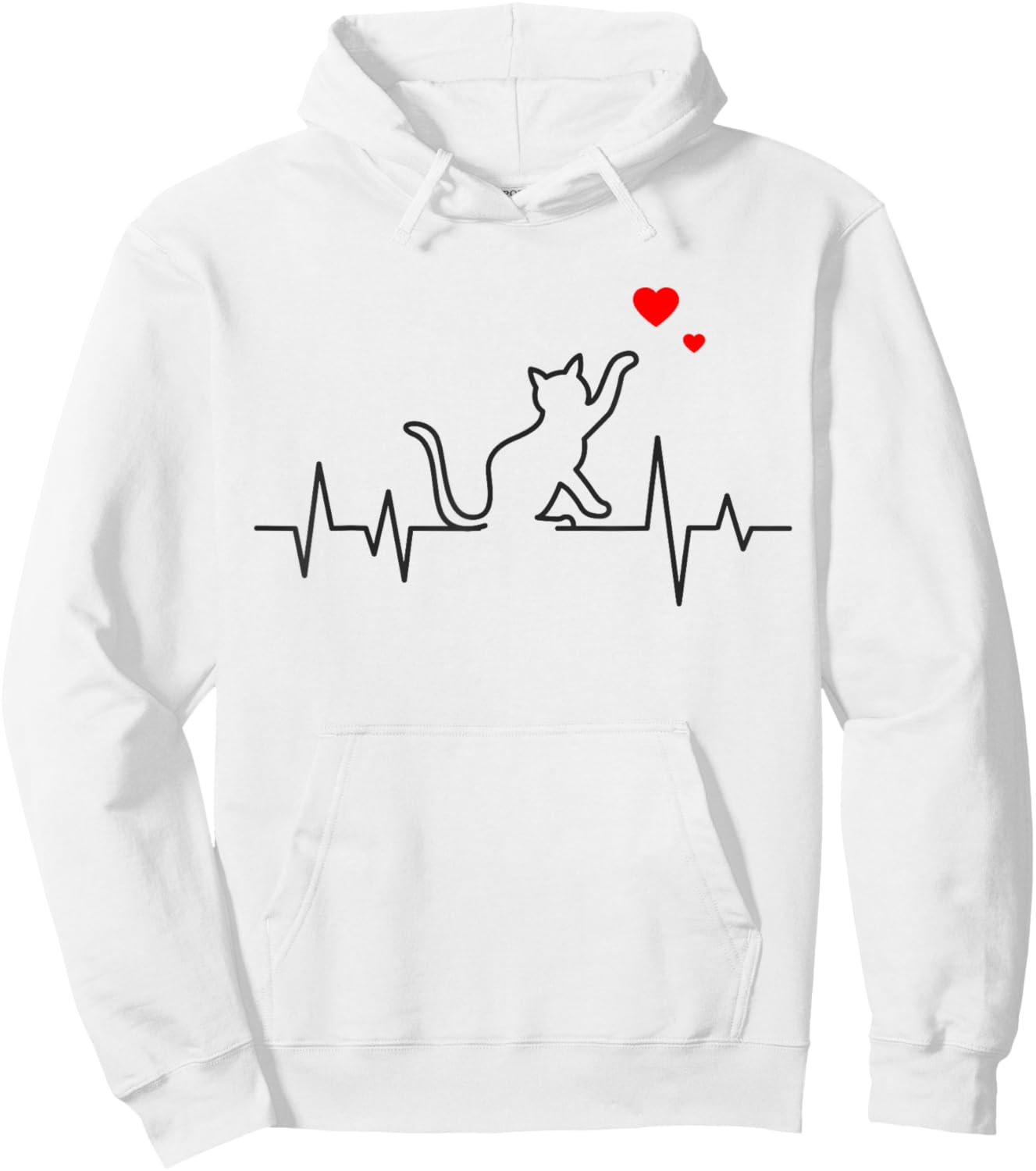 Cat Woman Girl Kitten Hoodie - Hoodie | White