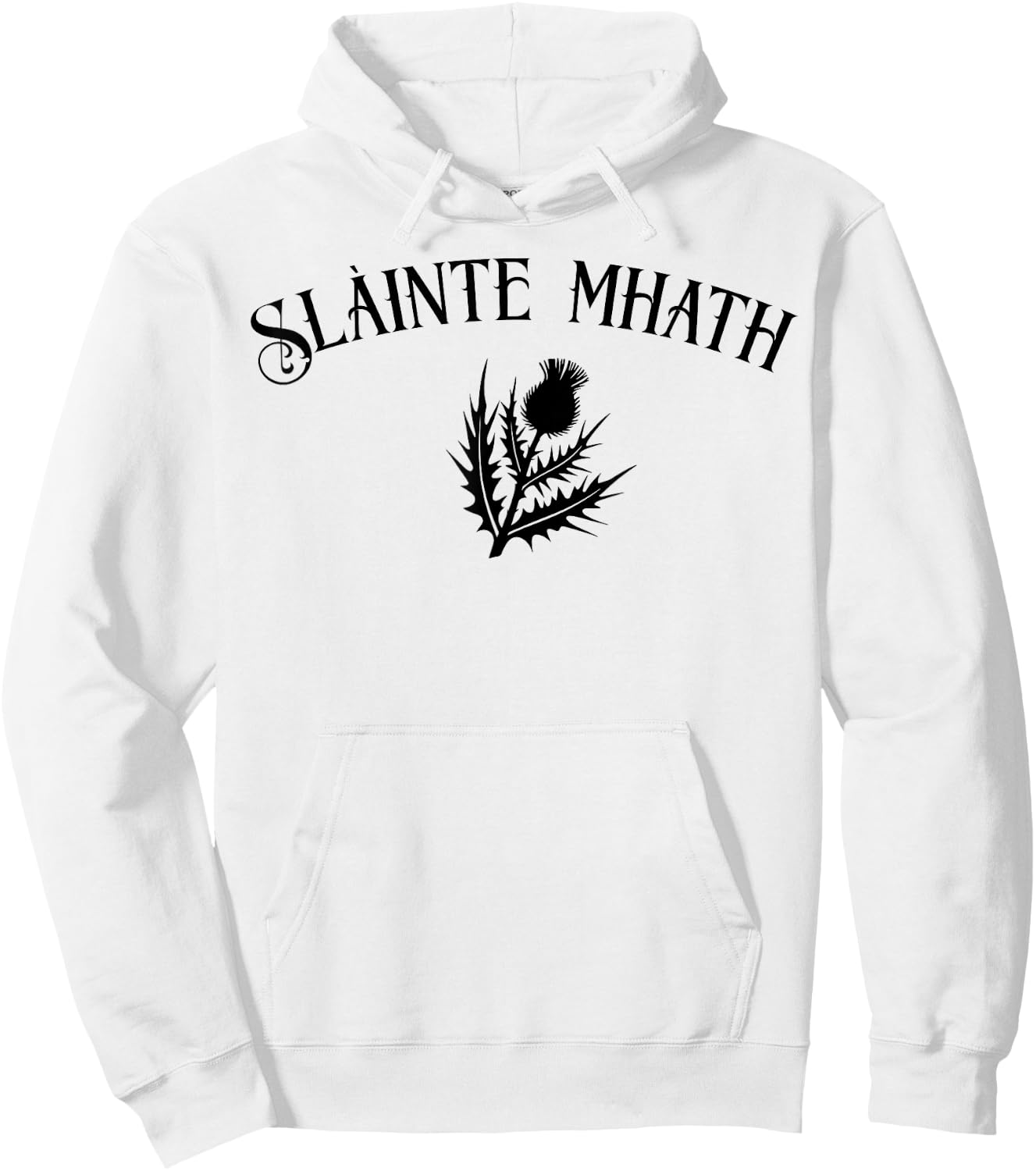 Slàinte mhath Scottish Thistle emblem Scotland pride cheers Hoodie - Hoodie | White