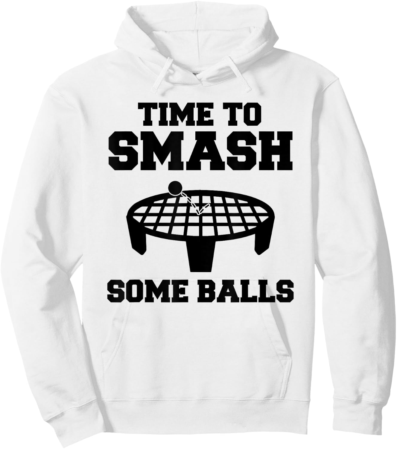 Time to Smash Some Balls! Funny Spike Ball Hoodie - Hoodie | White