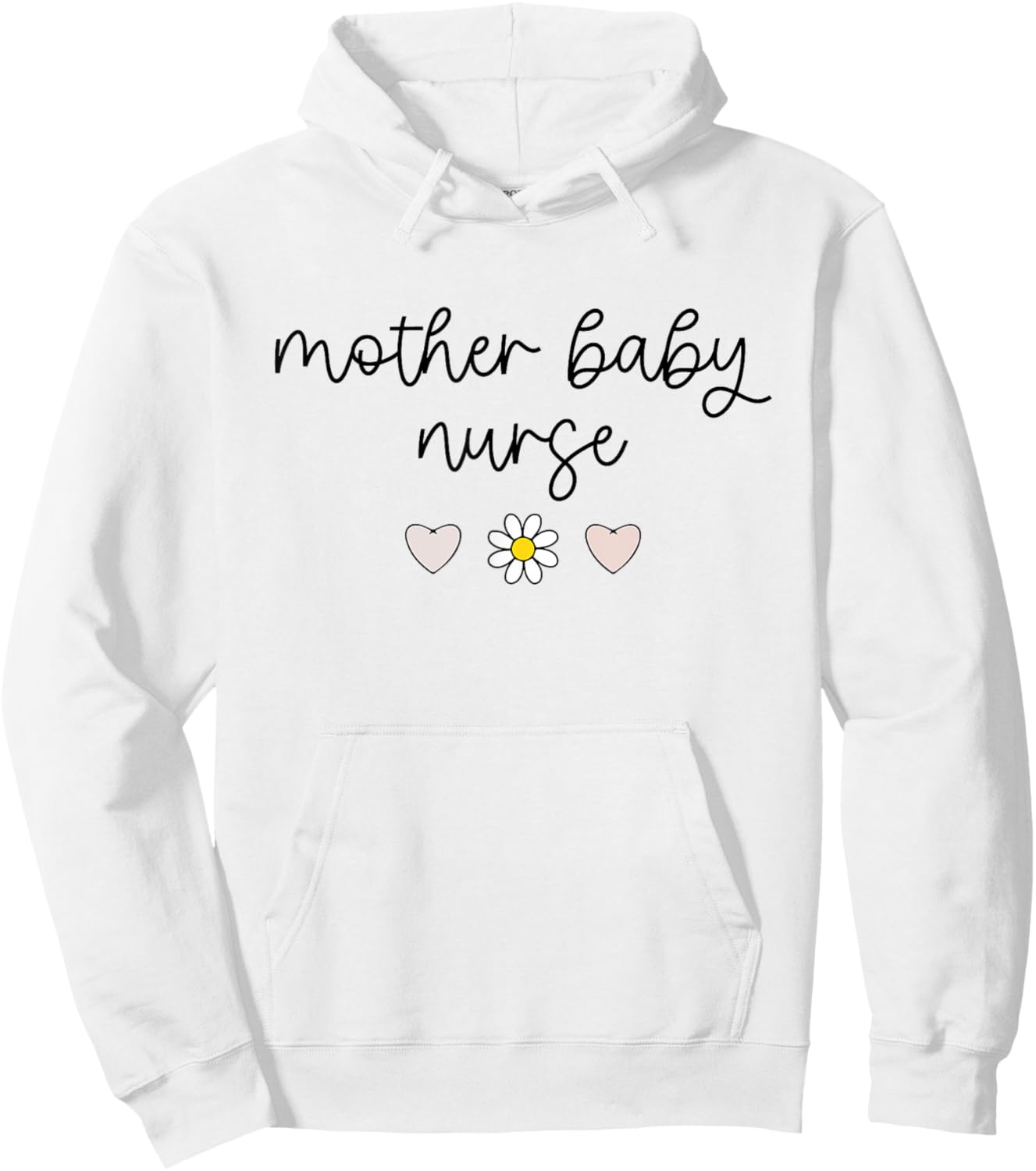 Mother Baby Nurse Postpartum Mom Baby Nursing Graduation Hoodie - Hoodie | White