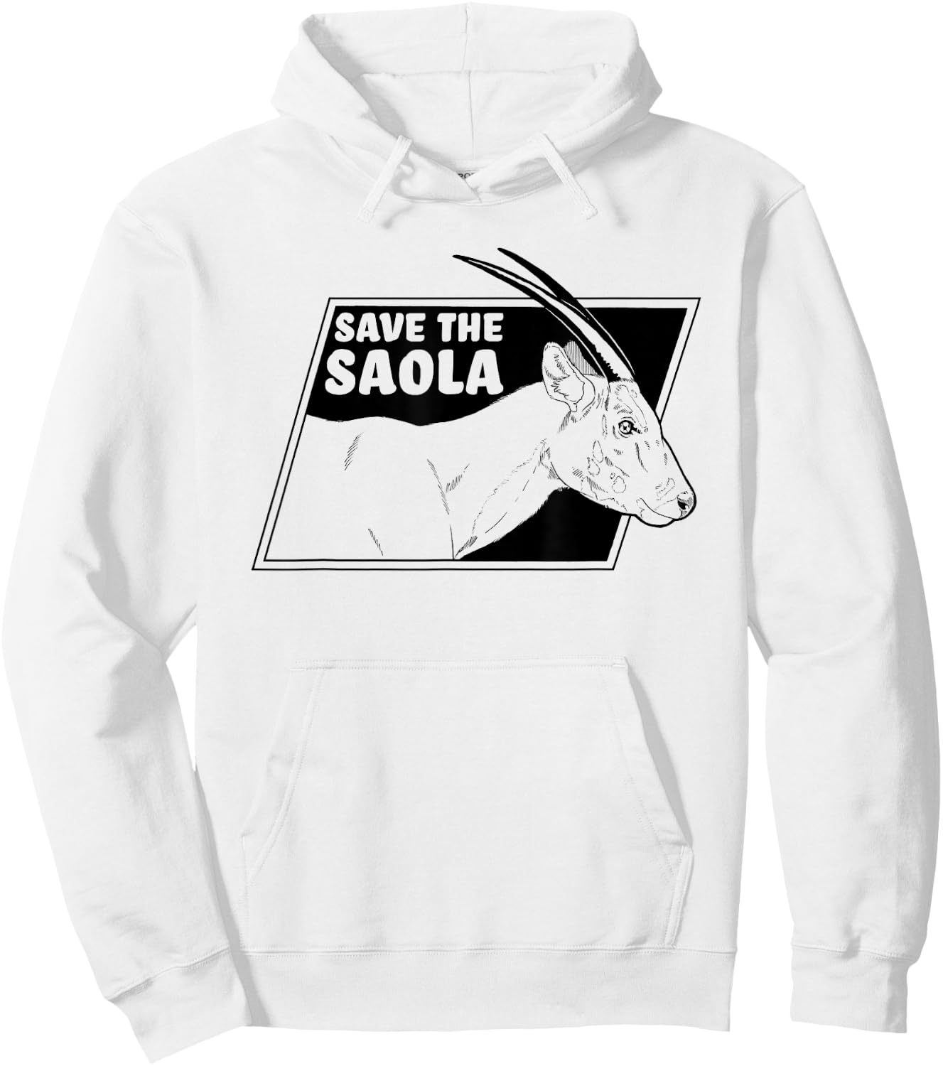 Save The Saola - Asian Unicorn Hoodie - Hoodie | White
