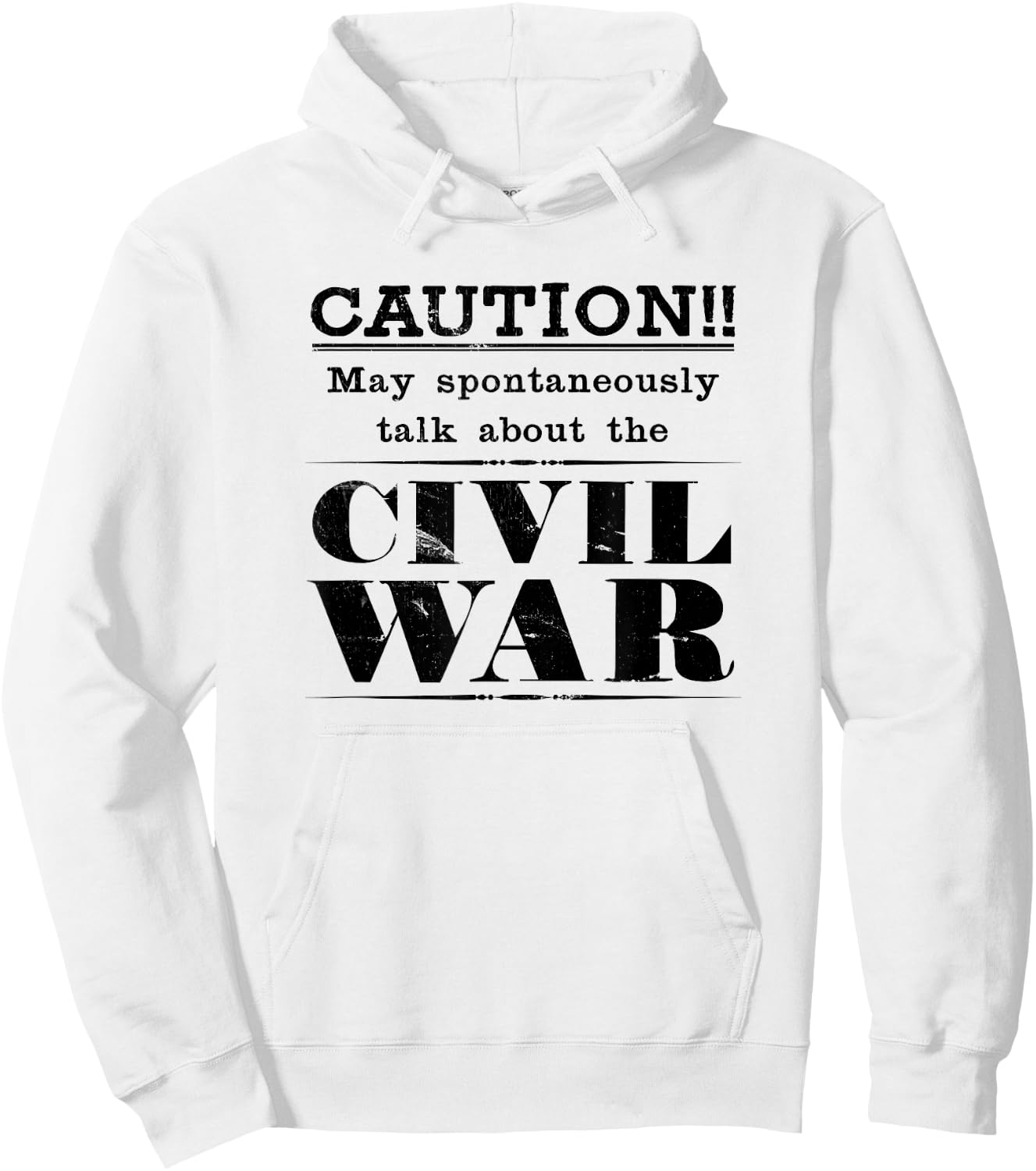 Funny American Civil War Hoodie - Hoodie | White