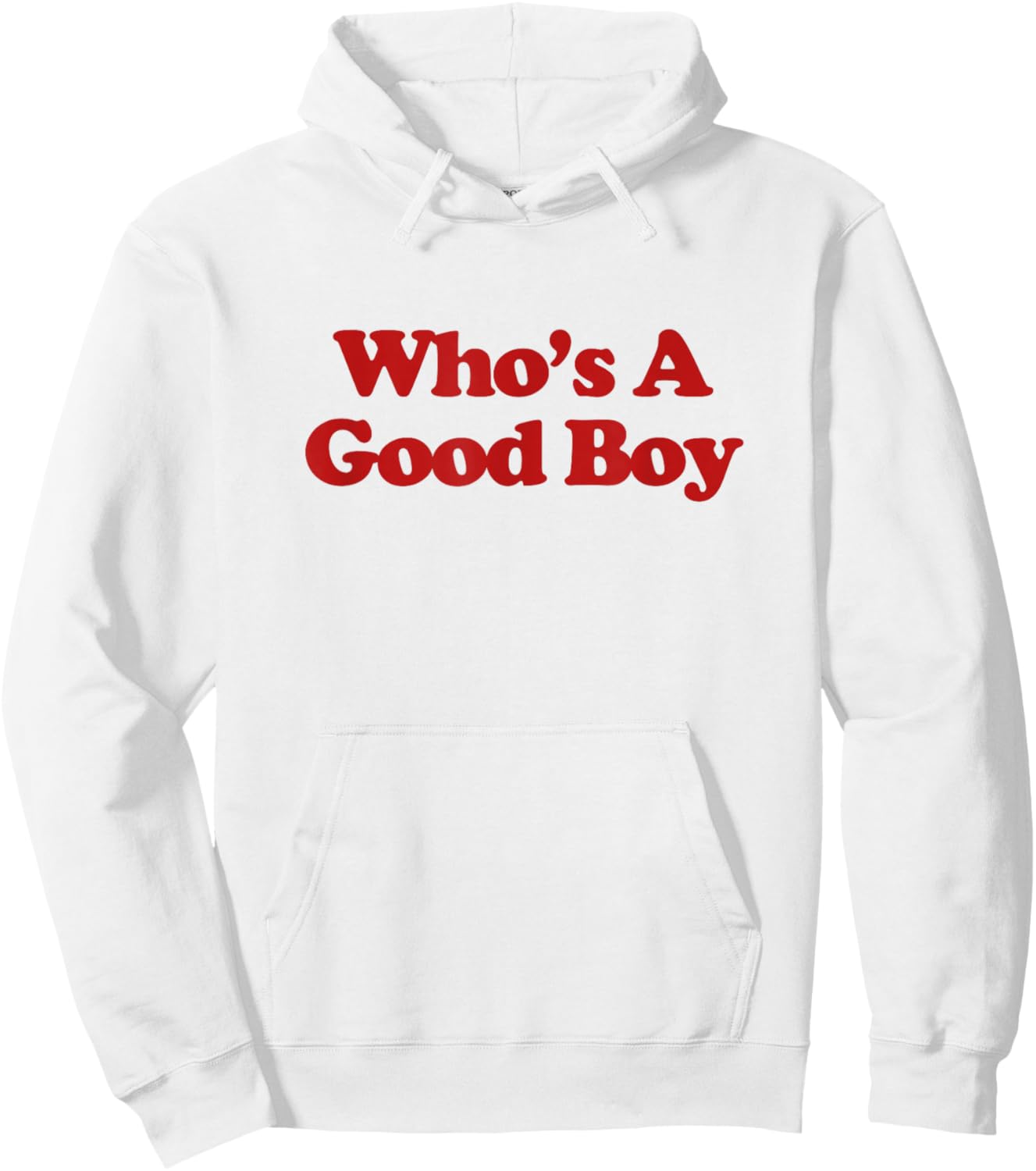 Who's A Good Boy Shirt Y2k Aesthetic Trendy Hoodie - Hoodie | White