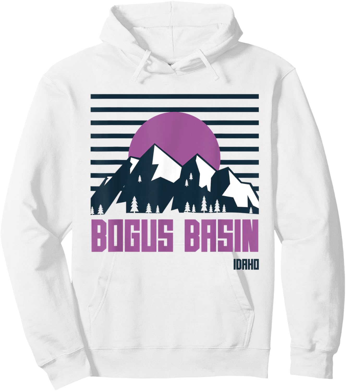 Bogus Basin Mountains Idaho Hiking Outdoors Hoodie - Hoodie | White