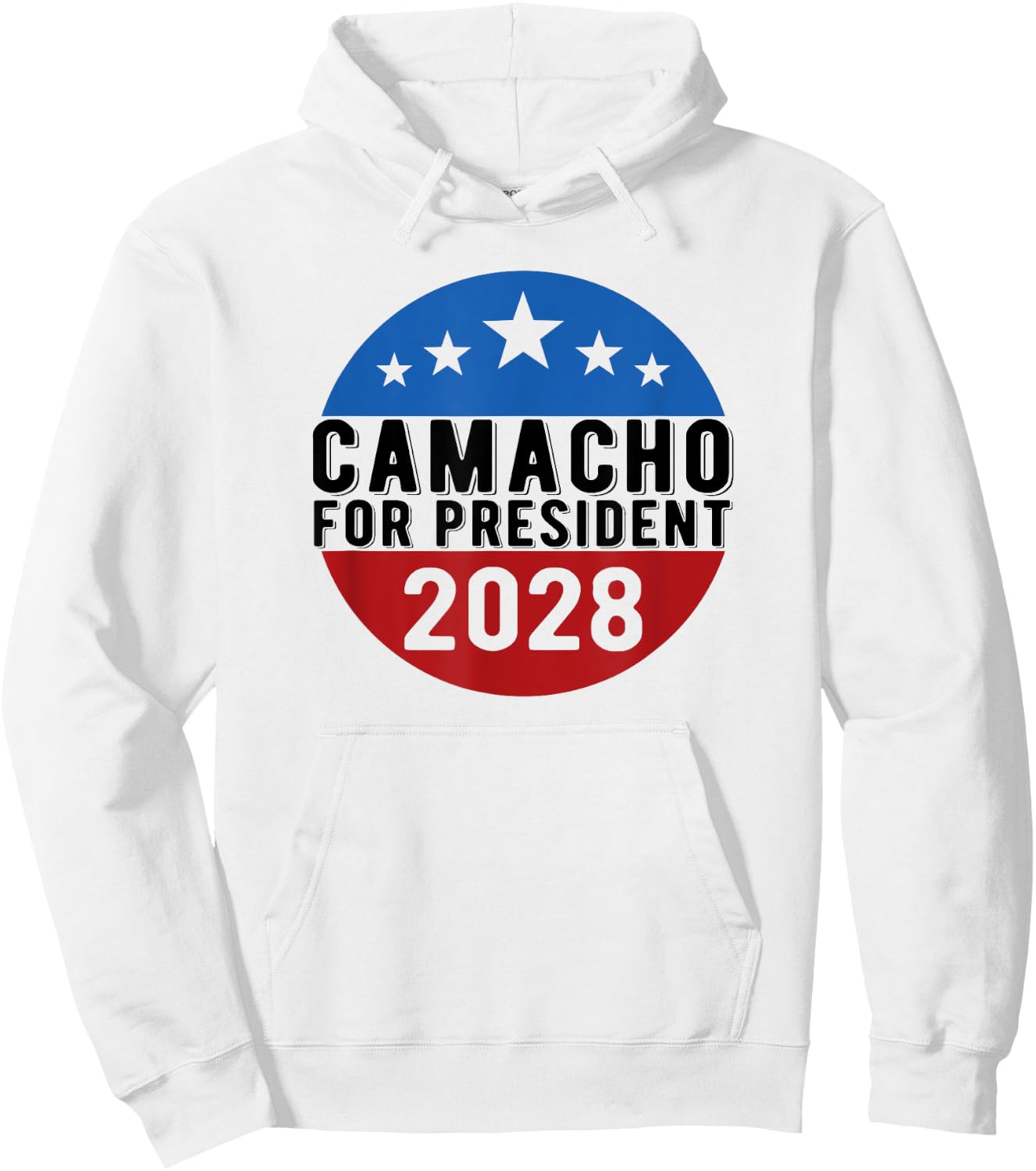 Camacho for President 2028 USA Funny Hoodie - Hoodie | White