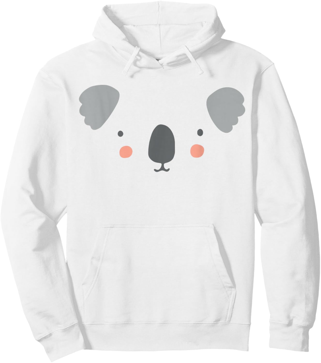 Cute Koala Face Halloween Costume Hoodie - Hoodie | White