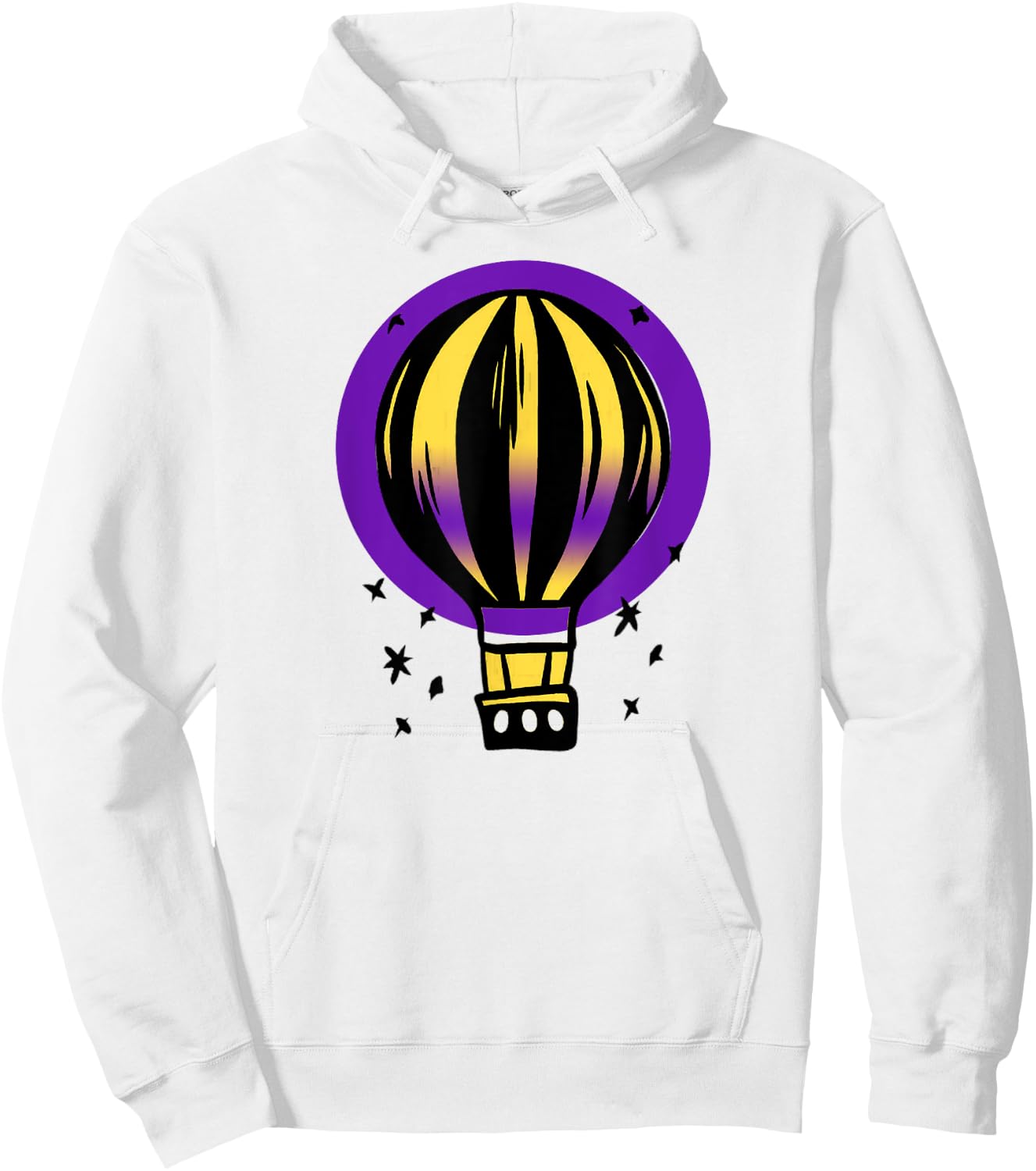 Intersex Pride Hot Air Balloon LGBT Intersex Flag Outdoor Hoodie - Hoodie | White