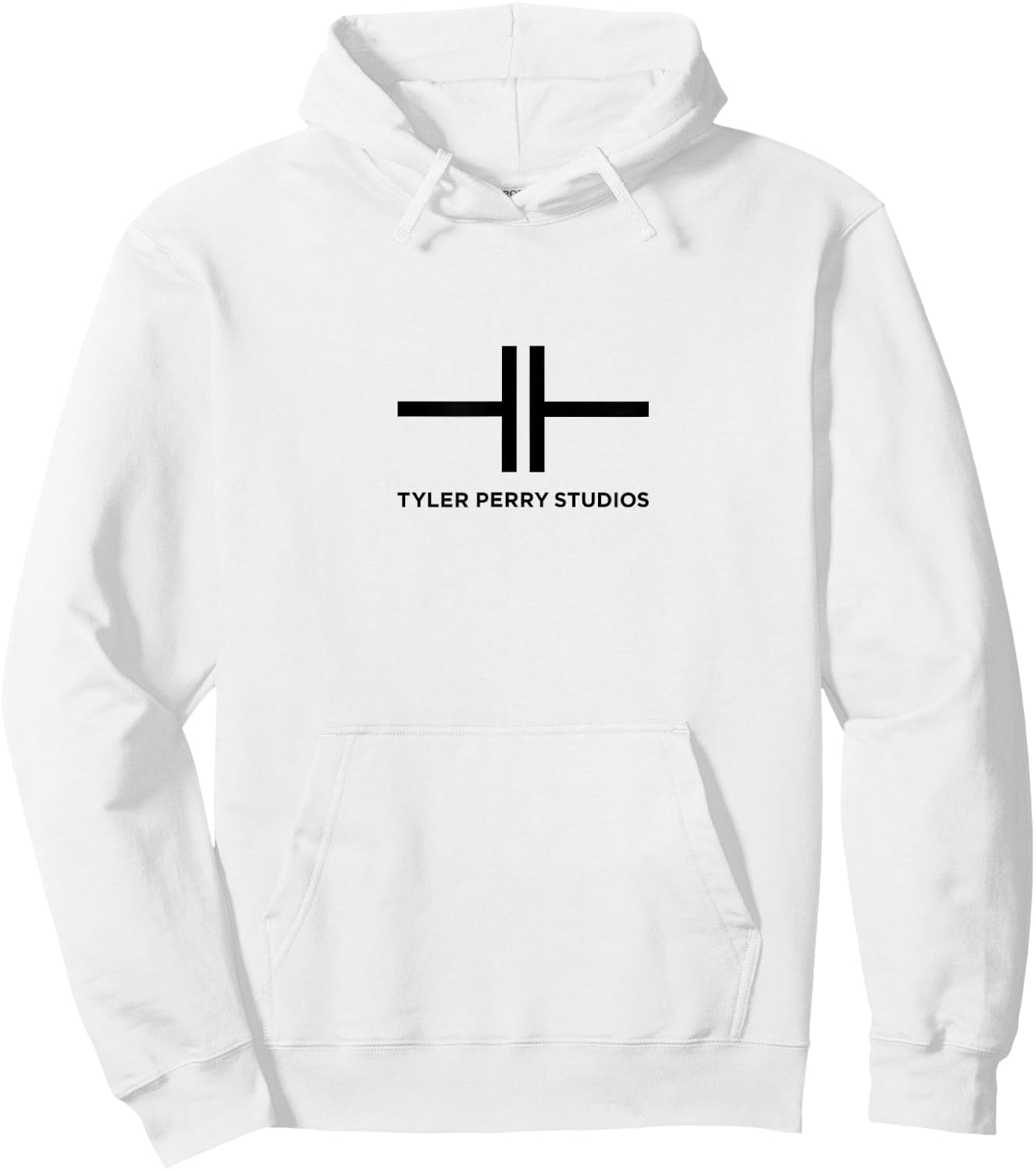 Standard - Black Logo with Text Hoodie - Hoodie | White